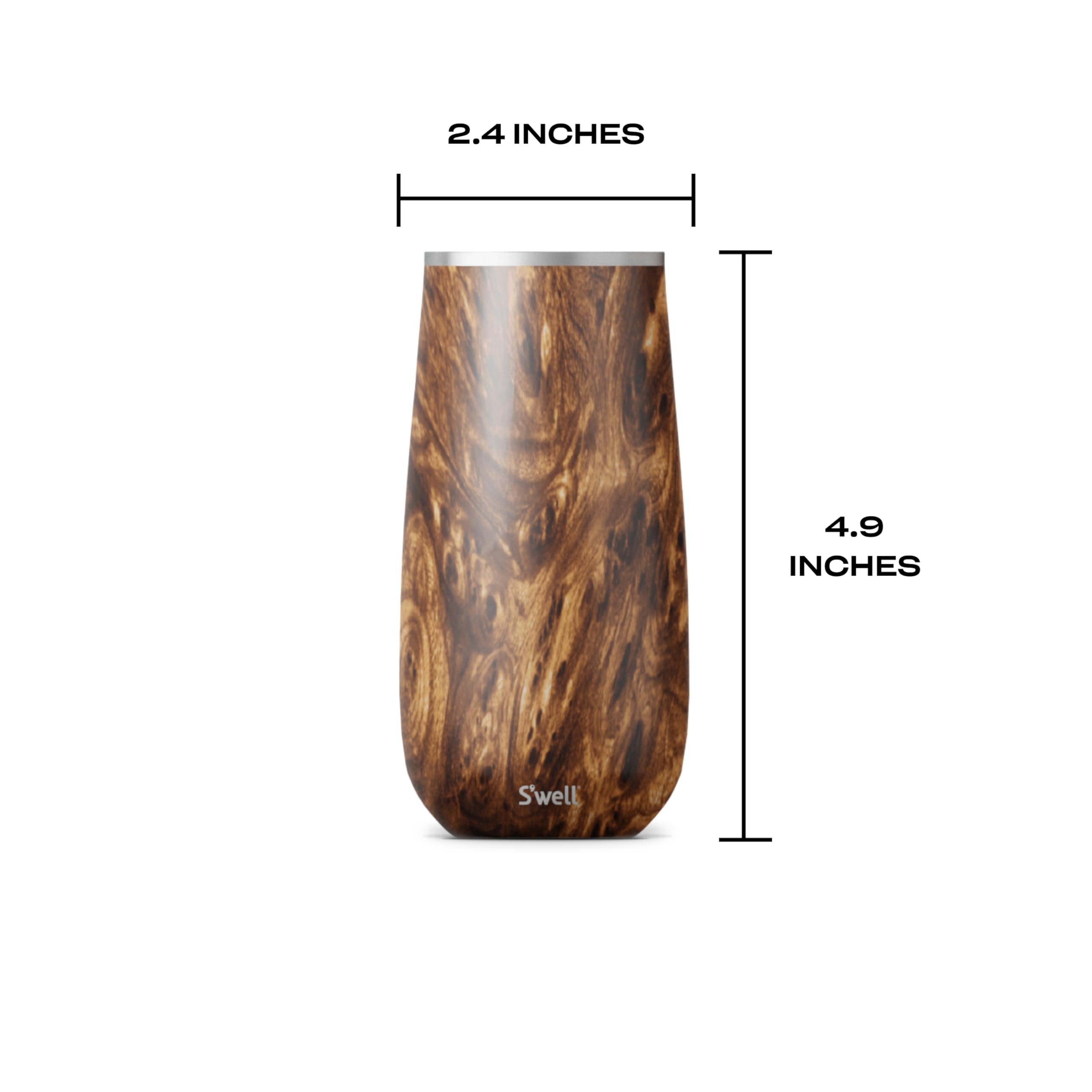 s-well-stainless-steel-champagne-flute-6oz-teakwood-triple-layered-vacuum-insula image 5