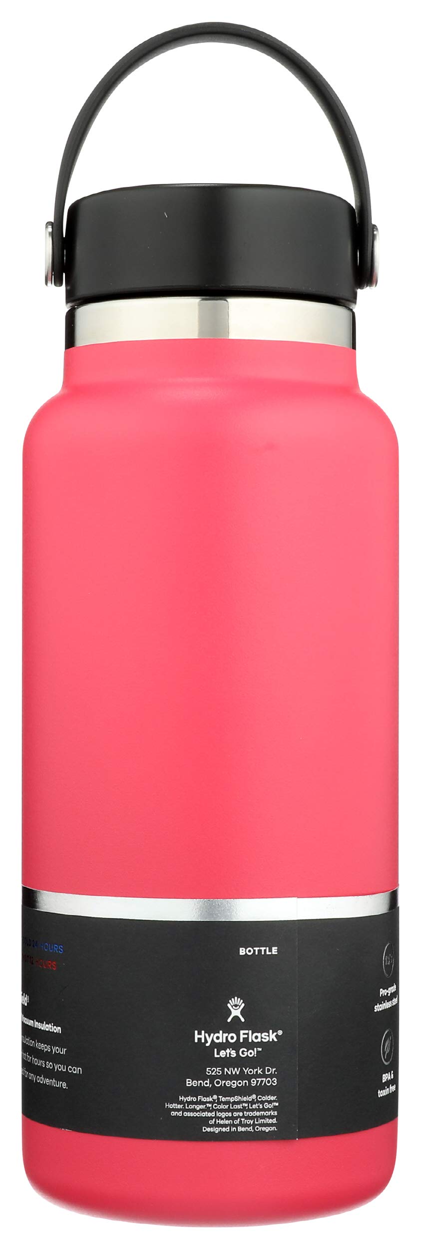 hydro-flask-wide-mouth-2-0-bottle-32-oz-watermelon-stainless-steel-vacuum-insula image 4