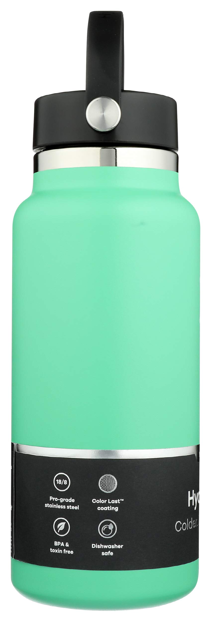 hydro-flask-wide-mouth-2-0-water-bottle-32-oz-spearmint-stainless-steel-vacuum-i image 5
