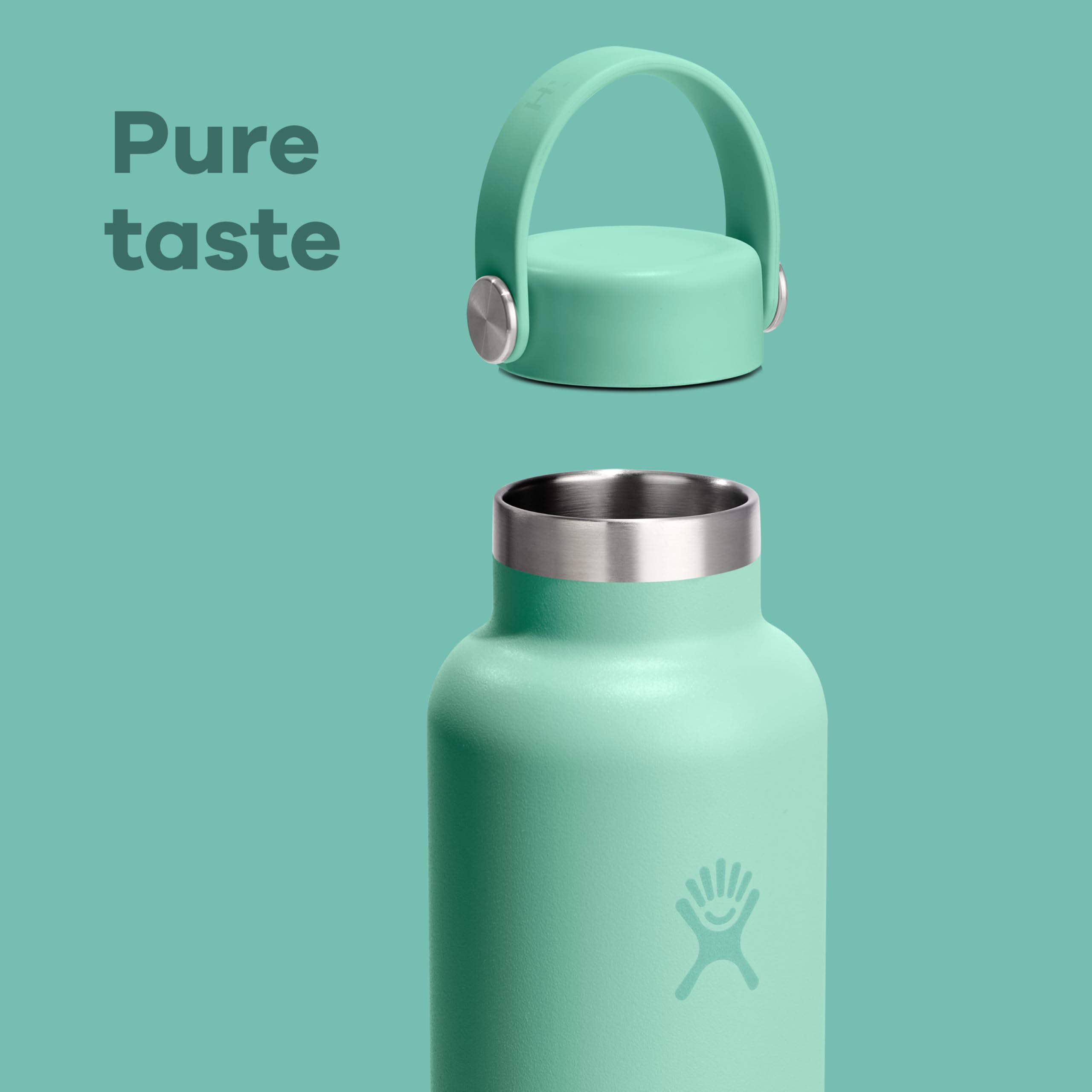 hydro-flask-standard-mouth-water-bottle-24-oz-tonal-white-insulated-stainless-st image 7