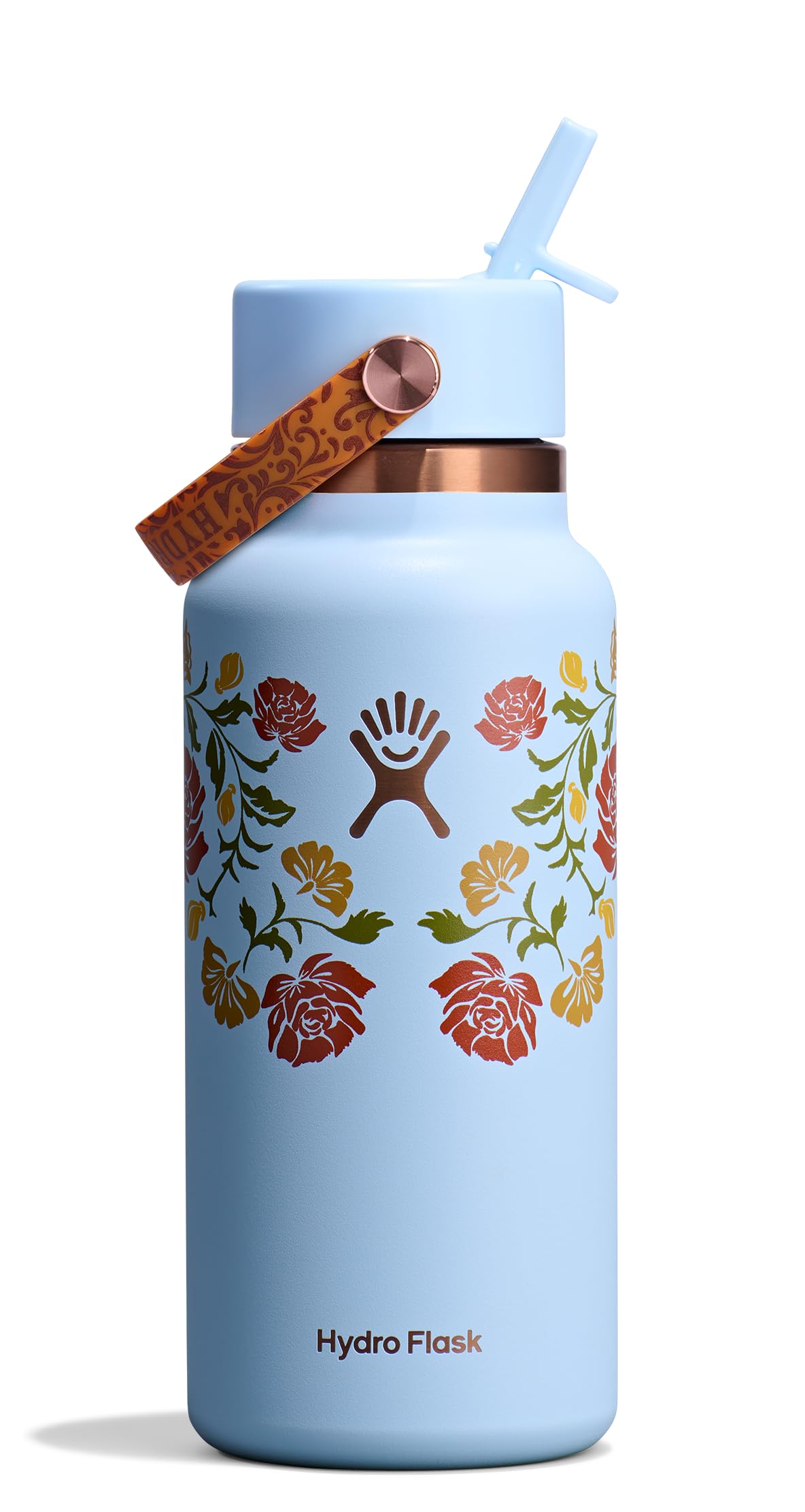 hydro-flask-32-oz-wide-mouth-water-bottle-flex-straw-lid-western-light-blue image 1