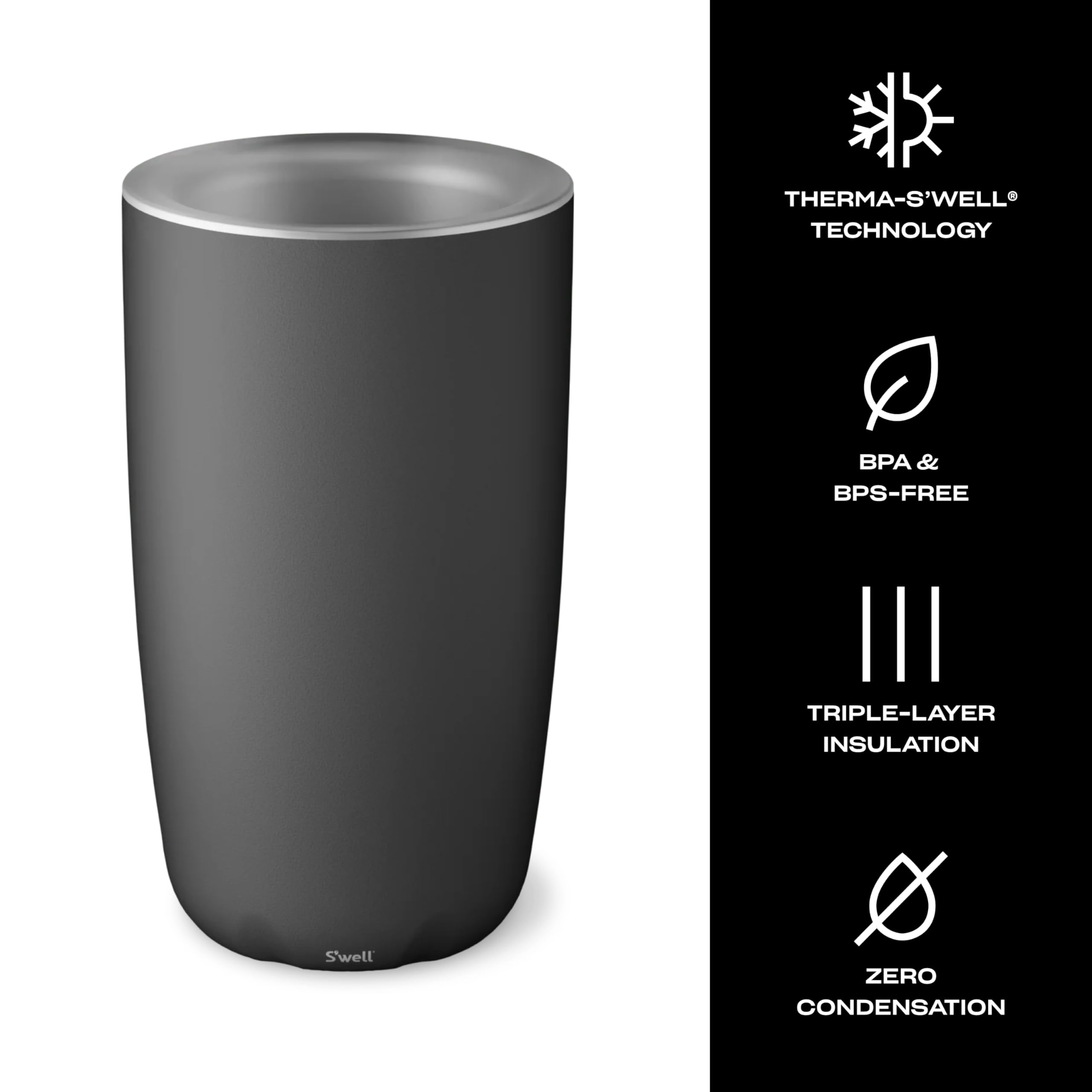 s-well-stainless-steel-wine-chiller-750ml-onyx image 3