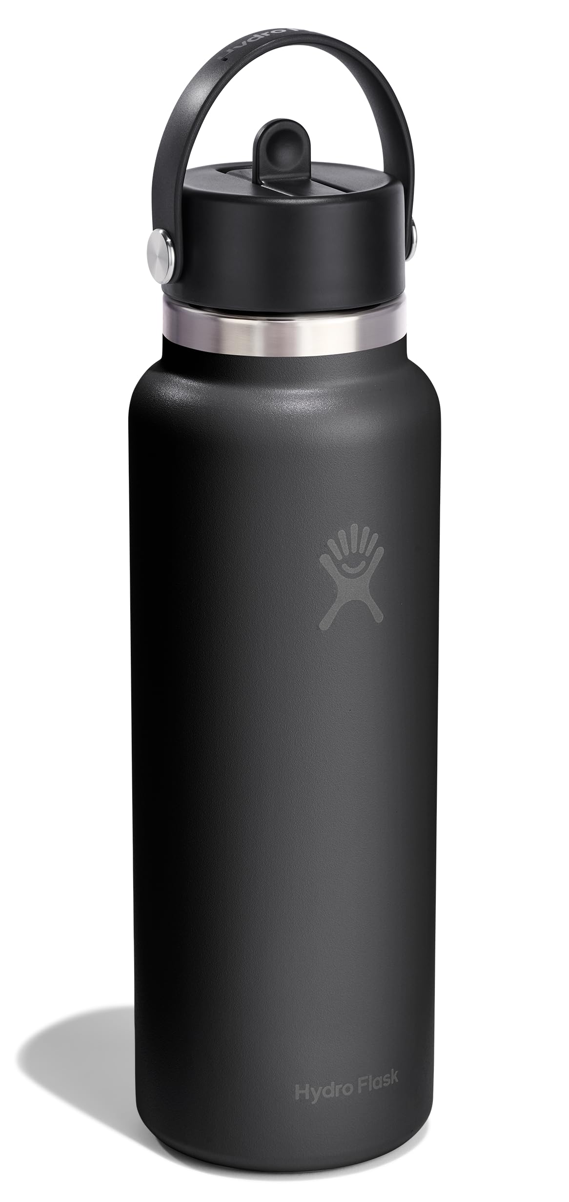 hydro-flask-40-oz-wide-mouth-bottle-with-flex-straw-cap-tonal-black image 2