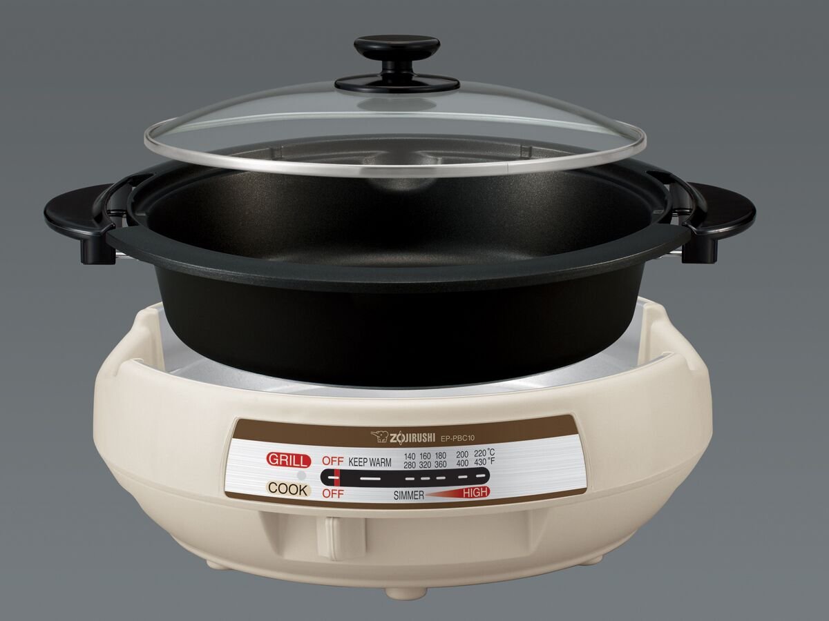 zojirushi-gourmet-d-expert-electric-skillet-ep-pbc10-titanium-ceramic-nonstick-1 image 2