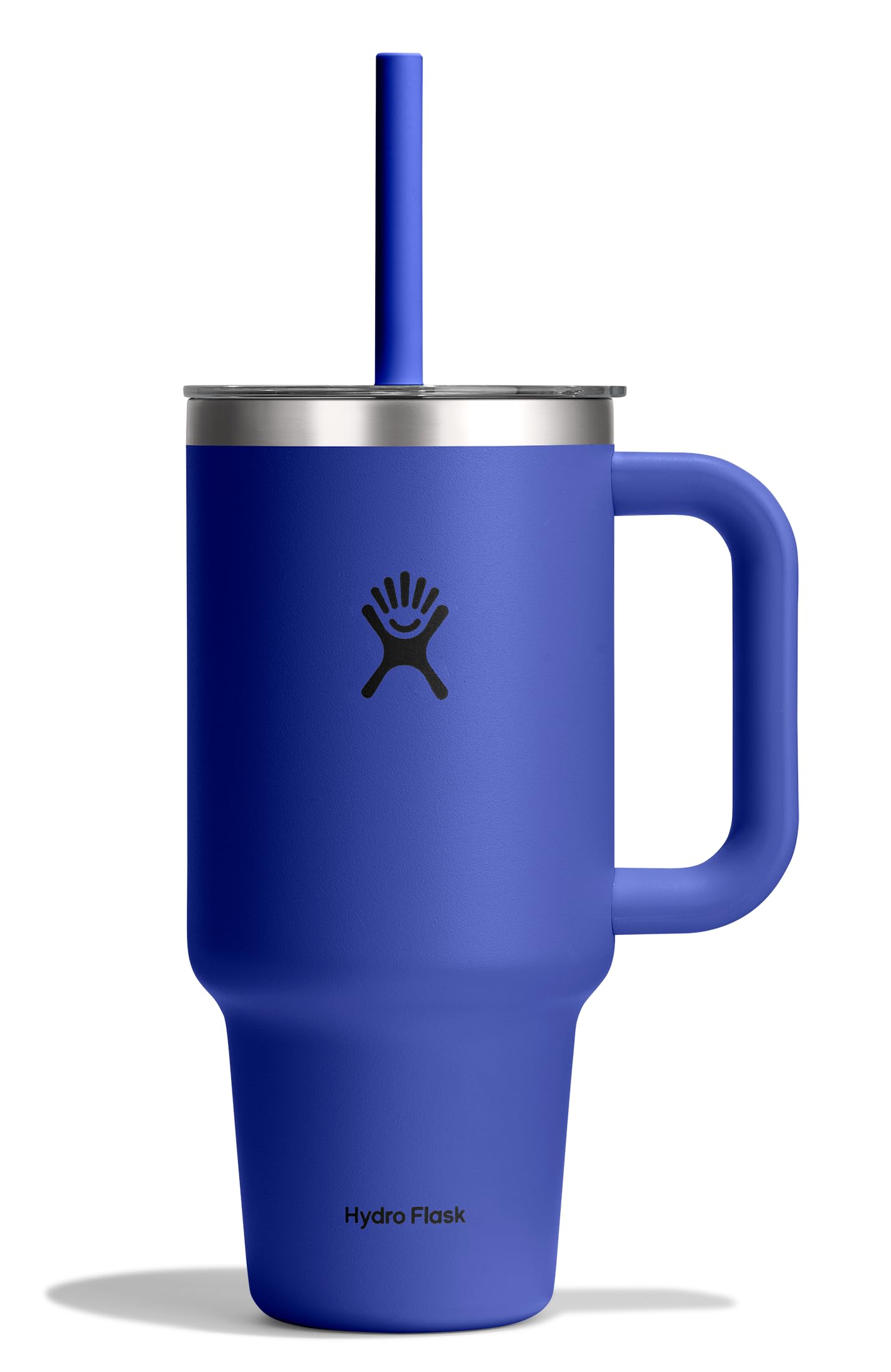 hydro-flask-travel-tumbler-with-handle-clear-lid-and-straw-32-oz-insulated-stain image 2