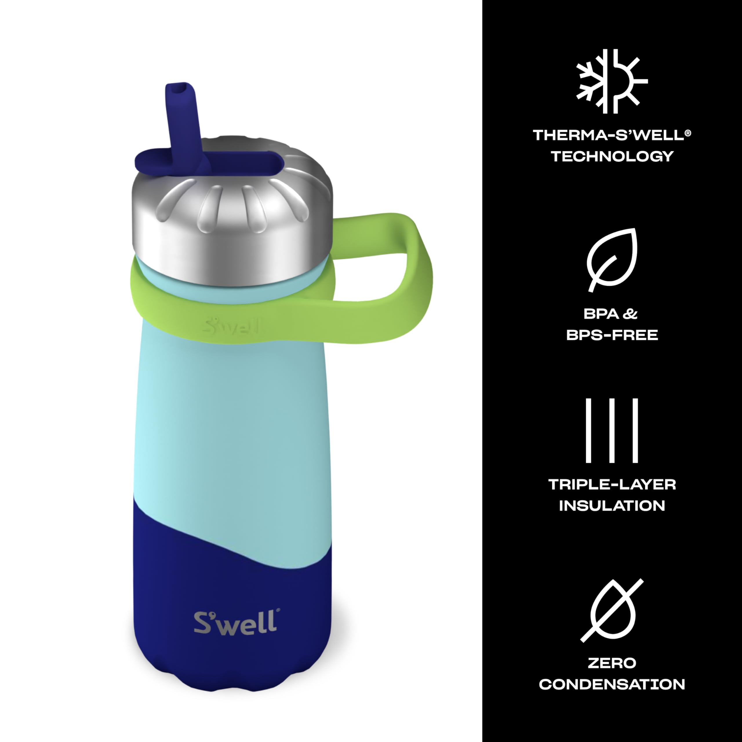 s-well-stainless-steel-traveler-16oz-with-flip-straw-lid-blueberry image 3