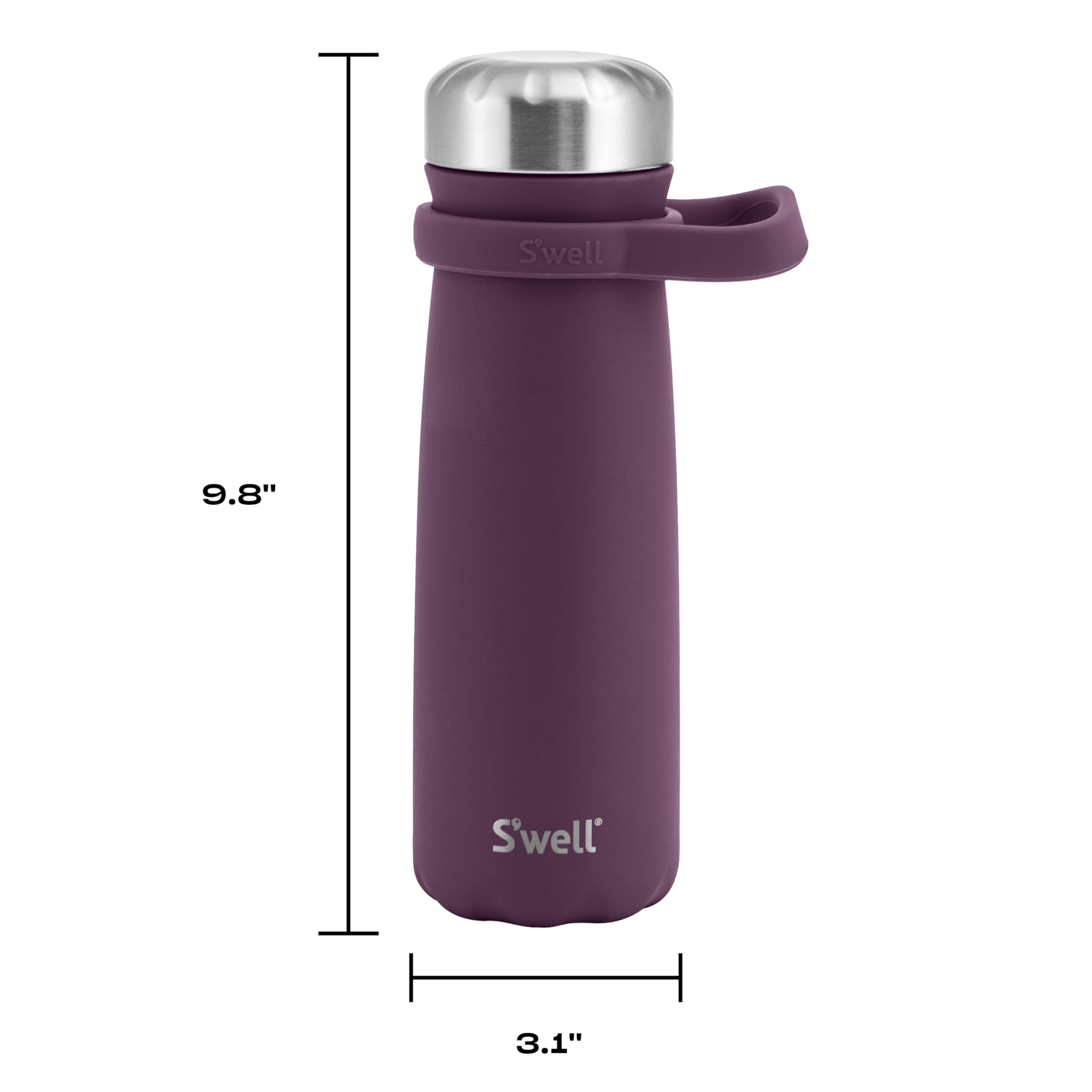 s-well-stainless-steel-traveler-with-handle-24oz-plum-triple-layered-vacuum-insu image 4