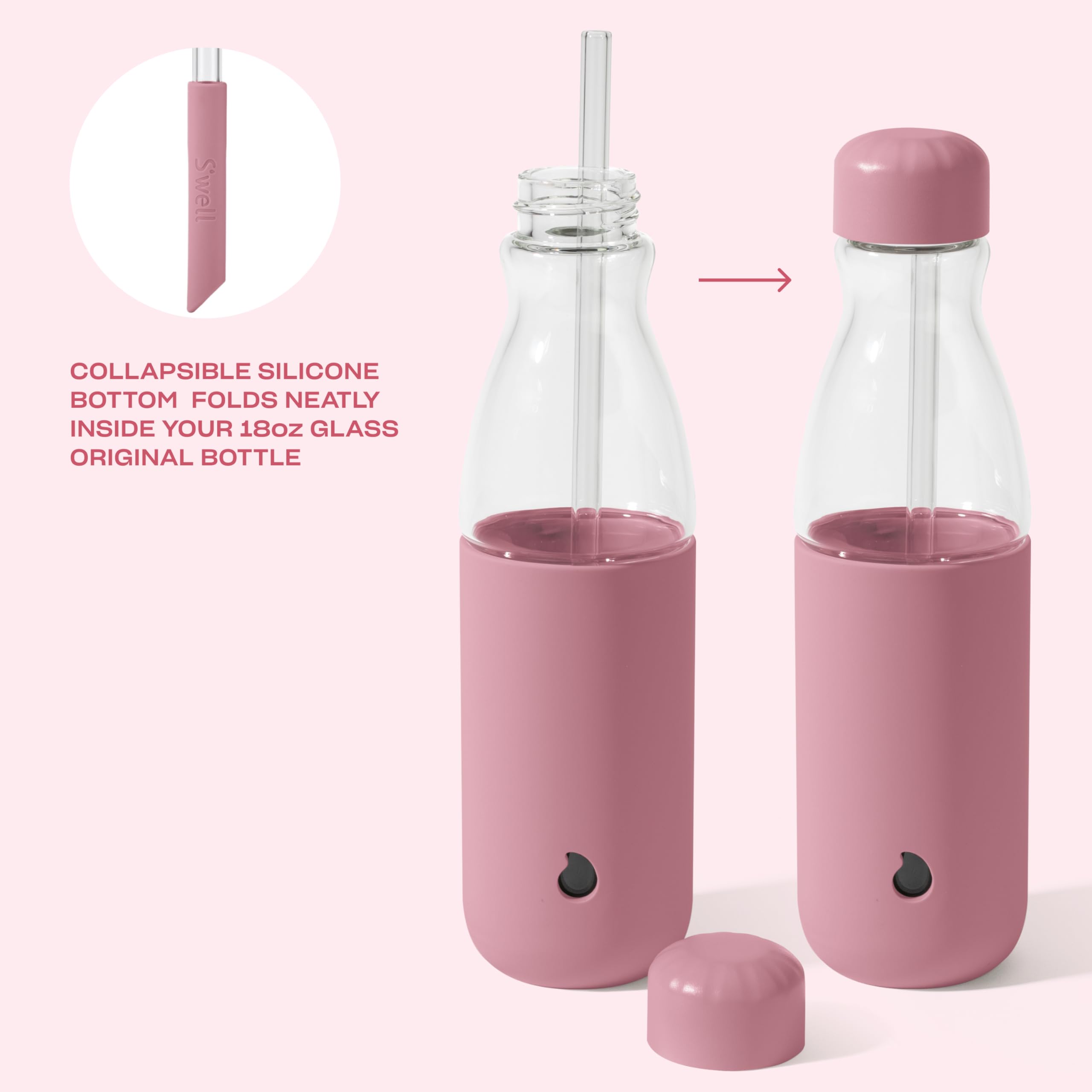 s-well-glass-original-18-oz-water-bottle-with-collapsible-glass-straw-dusty-pink image 4