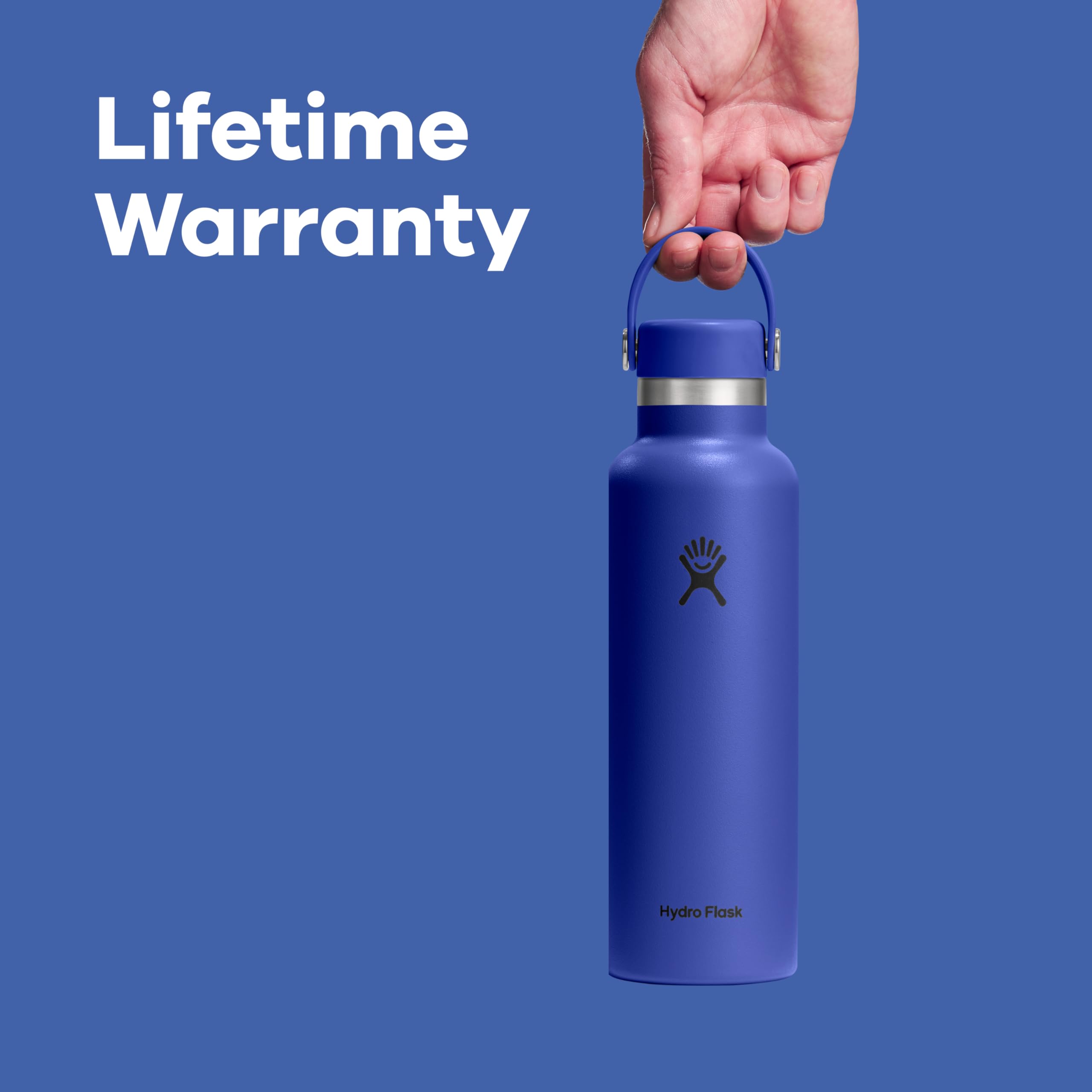 hydro-flask-standard-mouth-water-bottle-24-oz-tonal-white-insulated-stainless-st image 8