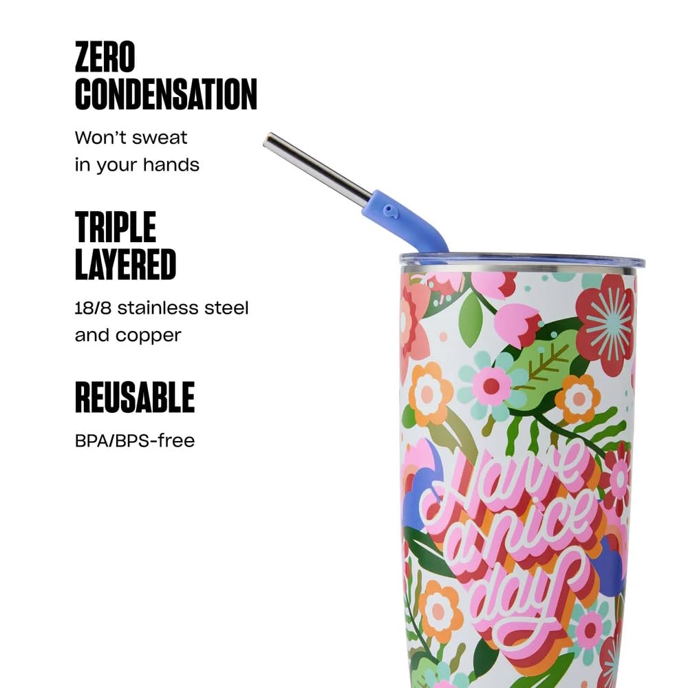 s-well-x-steffi-lynn-stainless-steel-tumbler-with-straw-700ml-artist-collab image 7