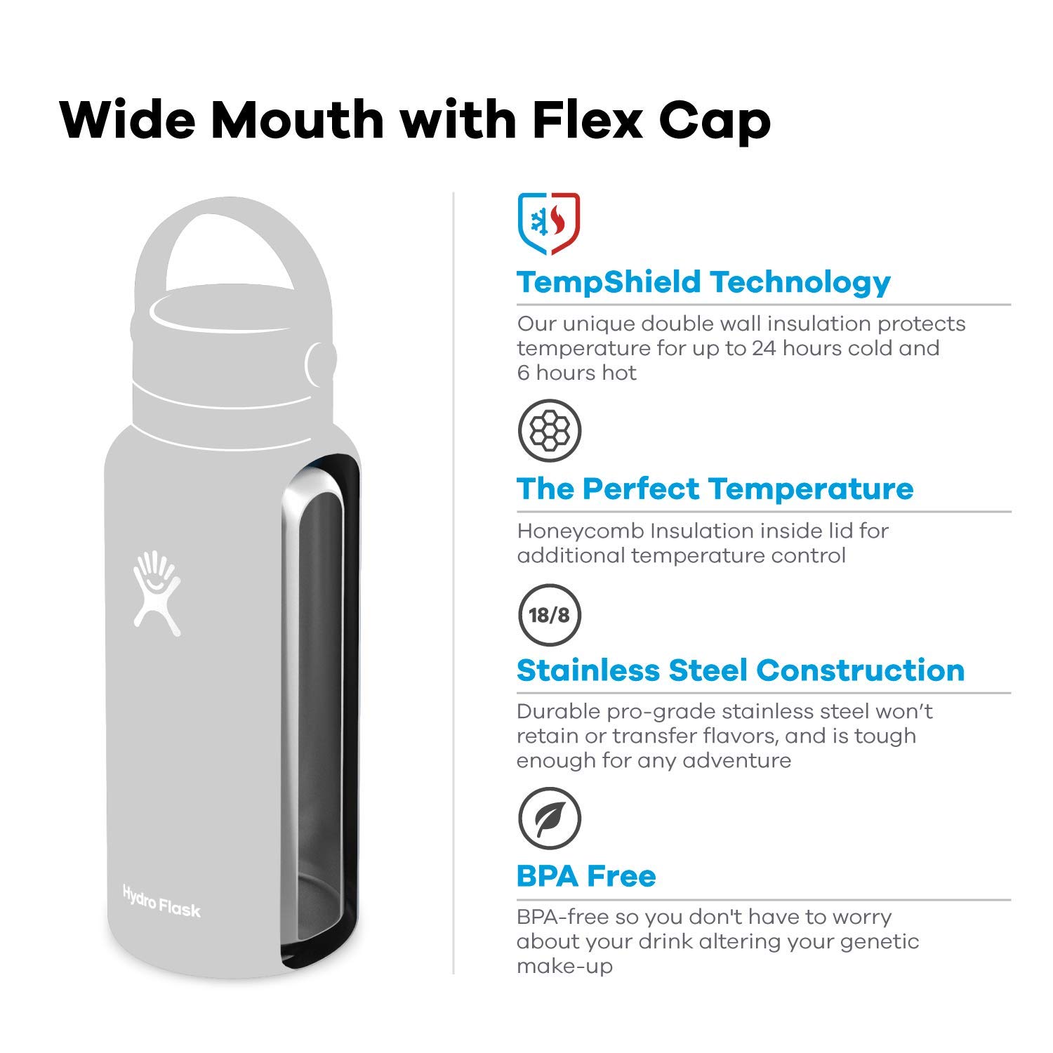 hydro-flask-32-oz-wide-mouth-2-0-water-bottle-with-flex-cap-hibiscus-stainless-s image 2