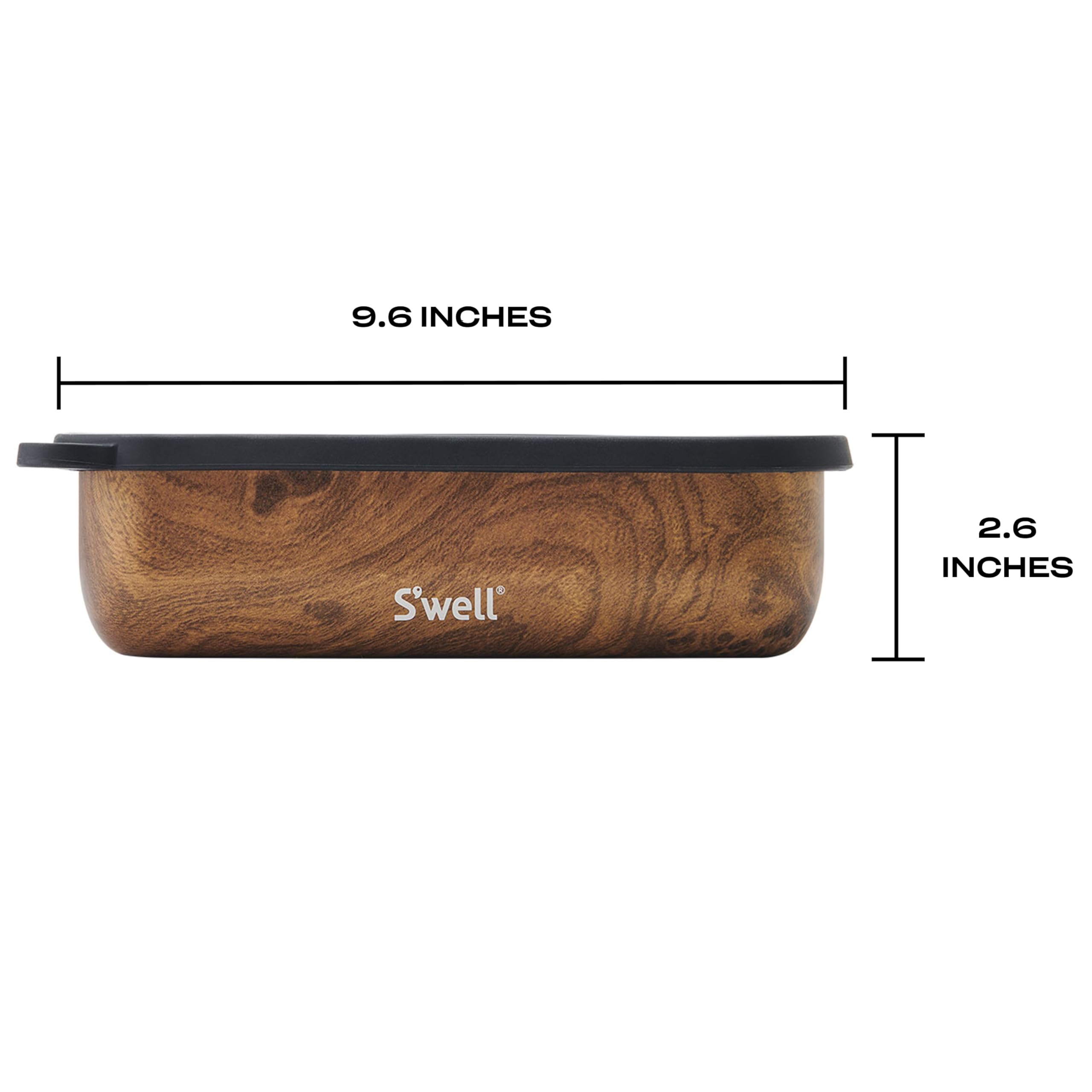 s-well-stainless-steel-bento-box-with-removable-divider-teakwood image 4