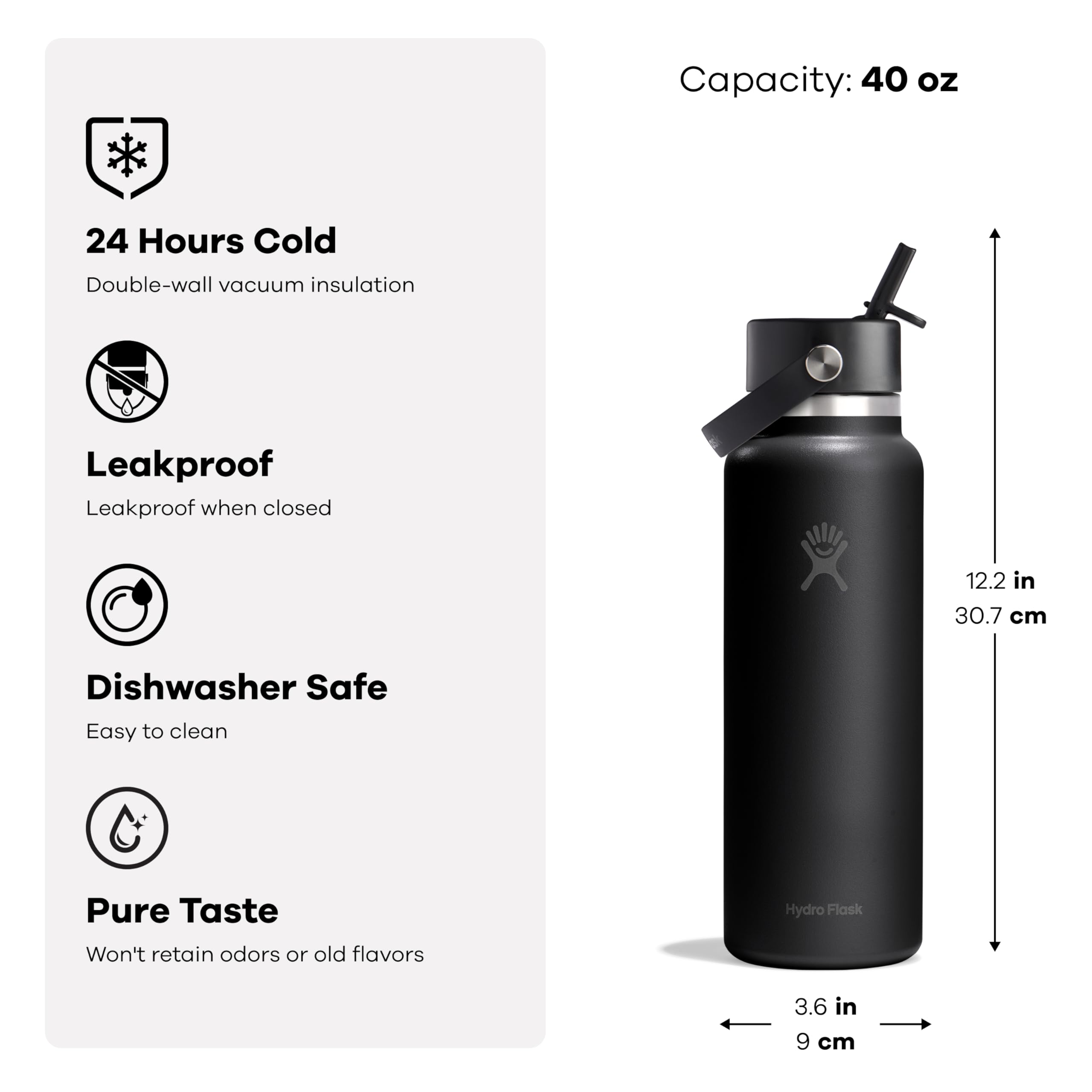 hydro-flask-40-oz-wide-mouth-bottle-with-flex-straw-cap-tonal-black image 3