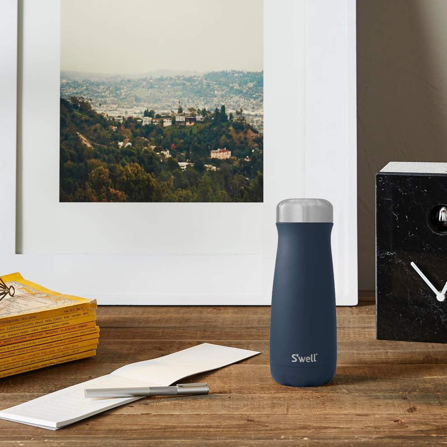 s-well-traveler-20oz-stainless-steel-bottle-azurite-blue-triple-layer-vacuum-ins image 2