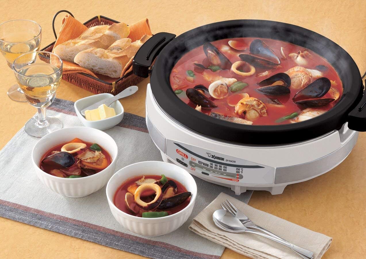 zojirushi-ep-rac50-gourmet-d-expert-1350-watt-electric-skillet-with-two-plates-a image 4