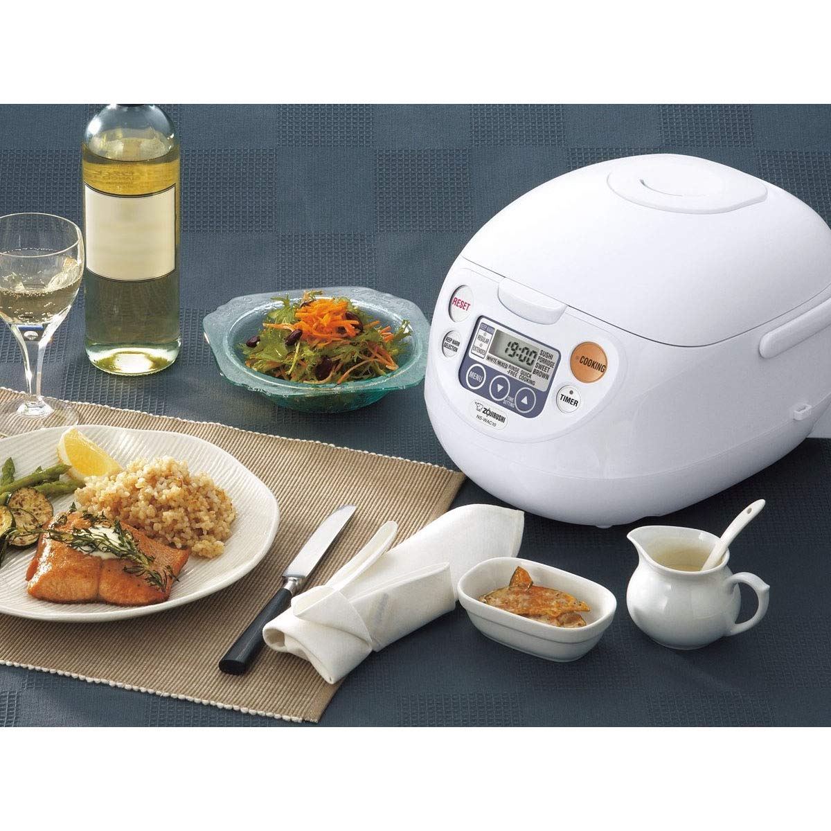 zojirushi-ns-wac10-wd-micom-rice-cooker-warmer-5-5-cup-fuzzy-logic-technology image 2