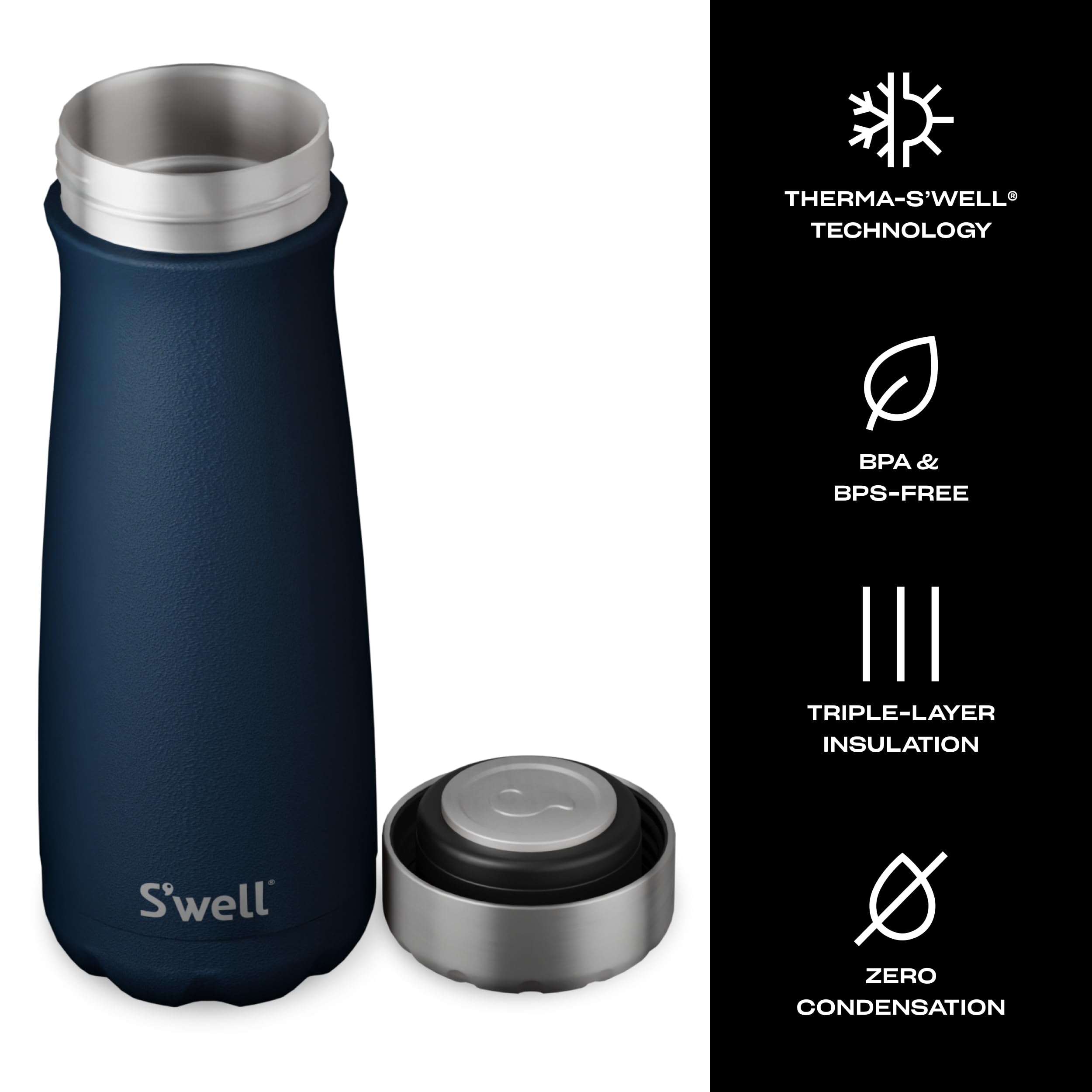 s-well-traveler-20oz-stainless-steel-bottle-azurite-blue-triple-layer-vacuum-ins image 4
