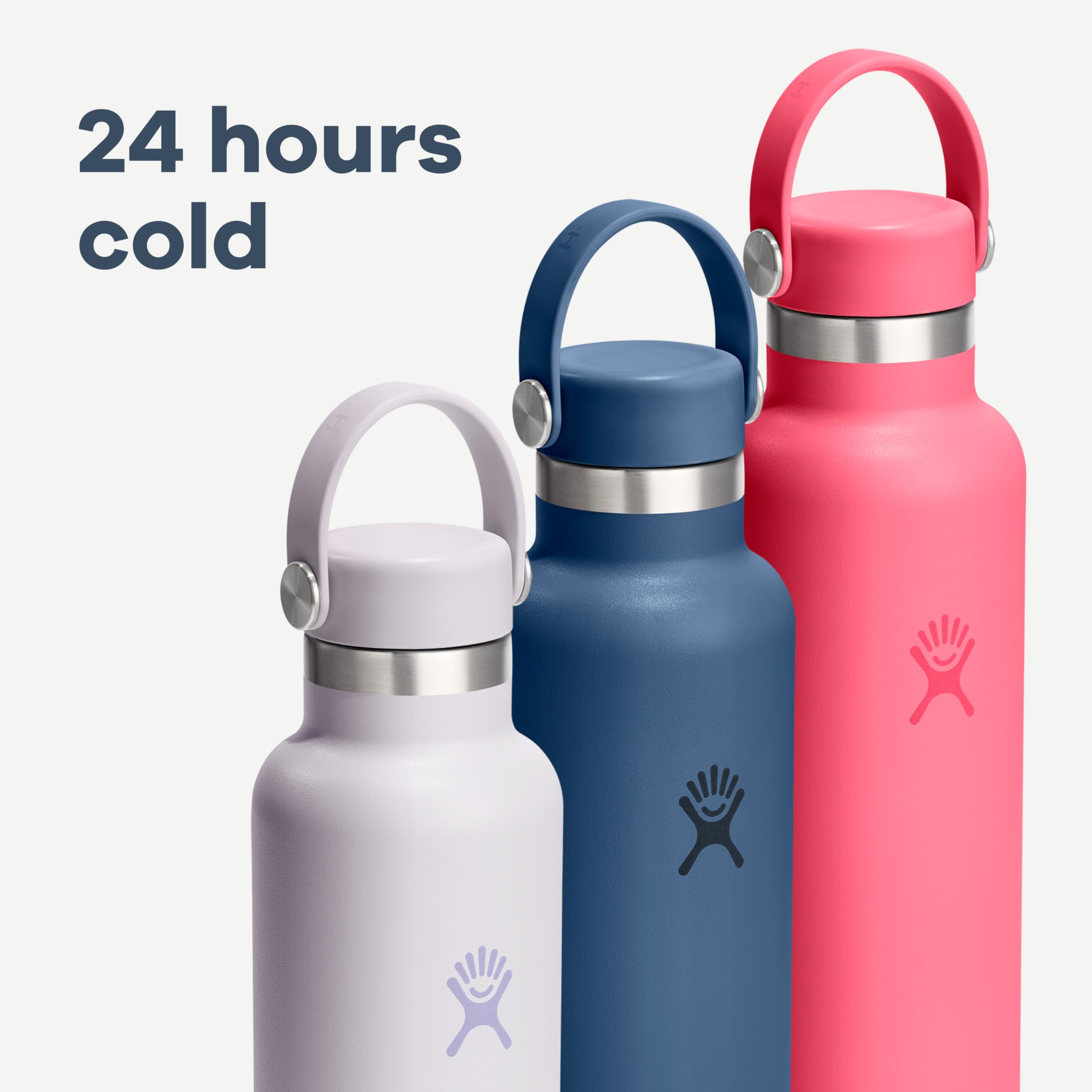 hydro-flask-standard-mouth-water-bottle-24-oz-tonal-white-insulated-stainless-st image 5
