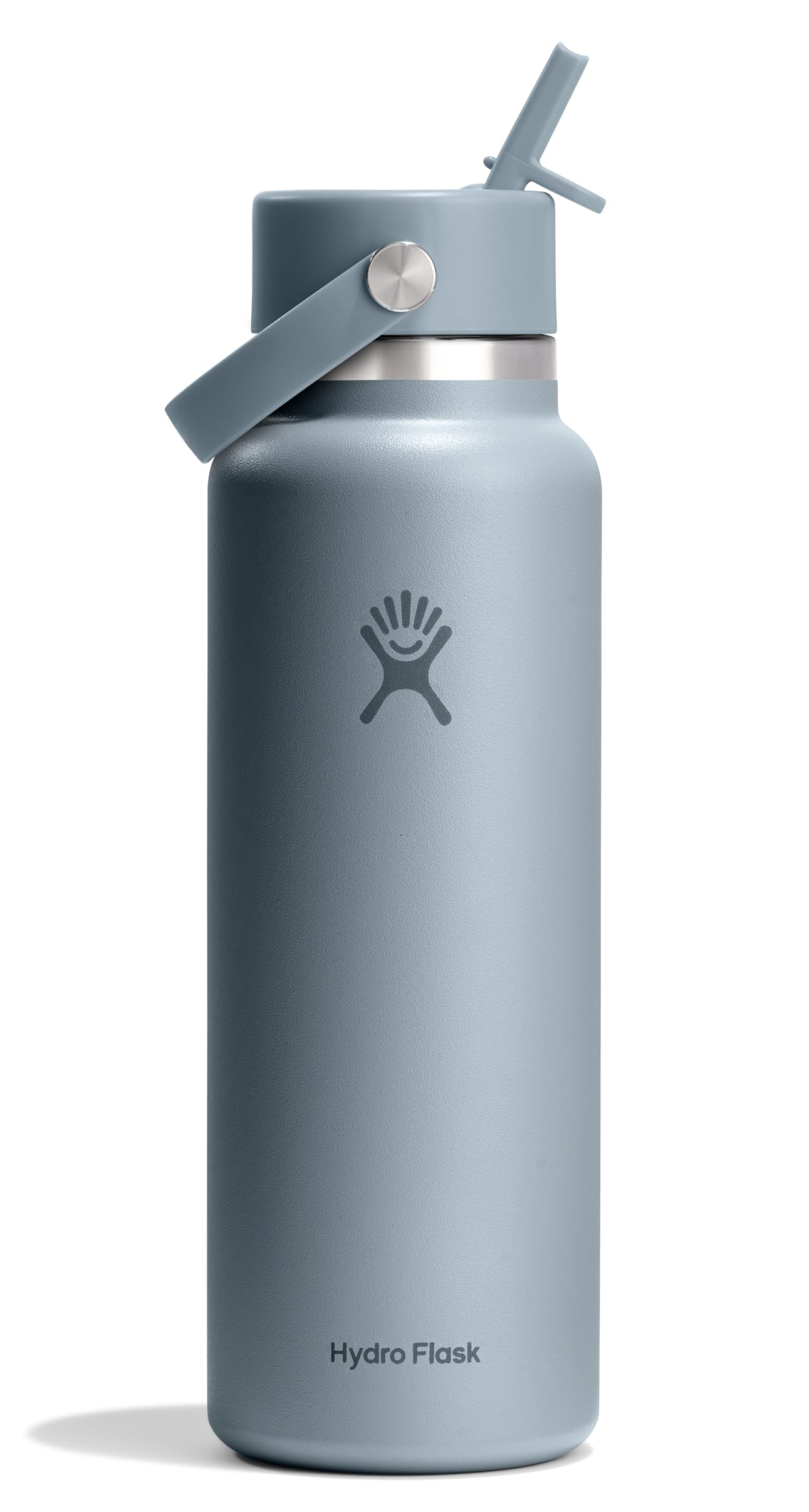 hydro-flask-40-oz-wide-mouth-water-bottle-with-flex-straw-lid-shale-gray image 1