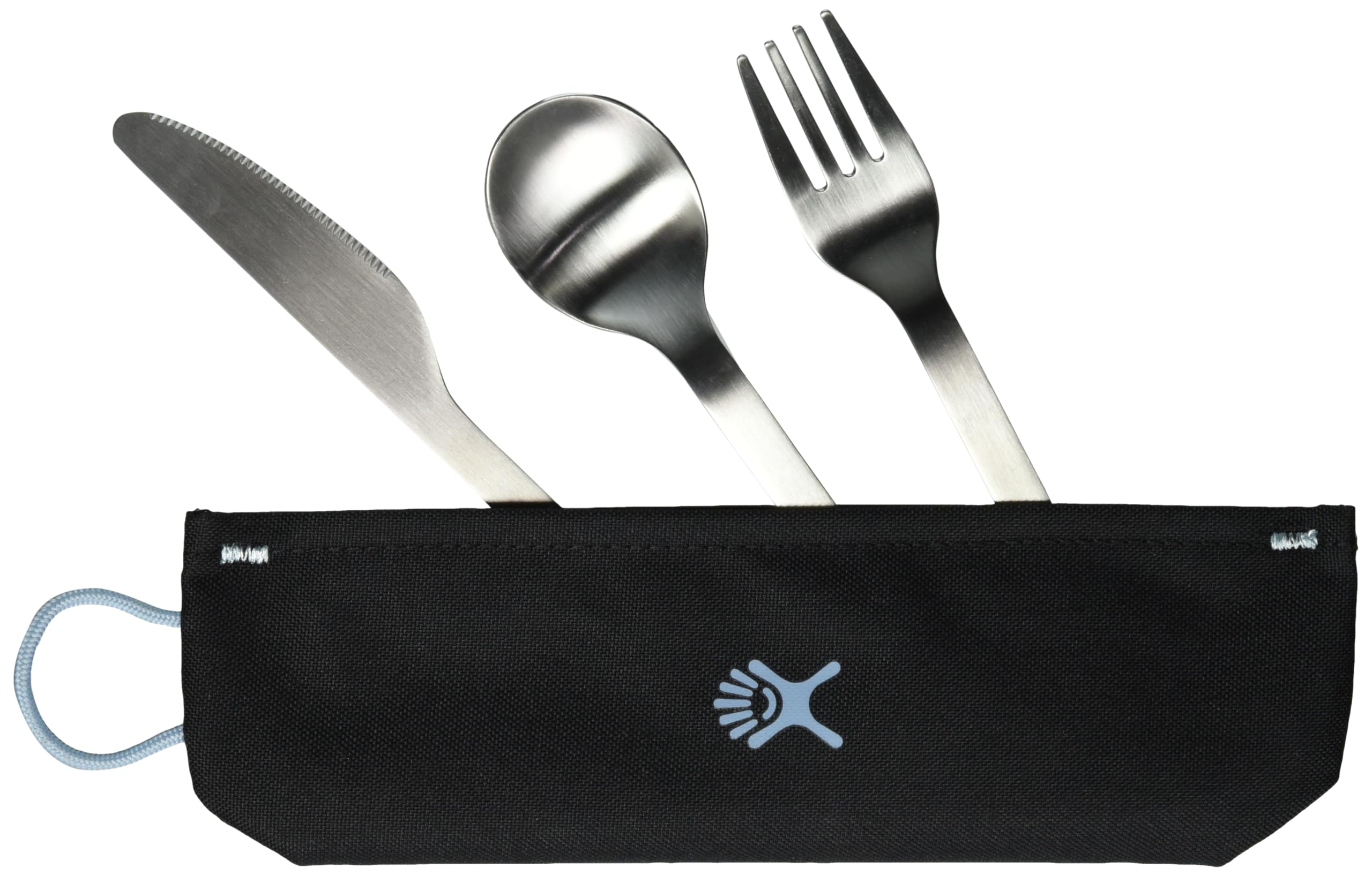 hydro-flask-flatware-set-stainless-steel-spork-serrated-knife-with-lanyard image 3