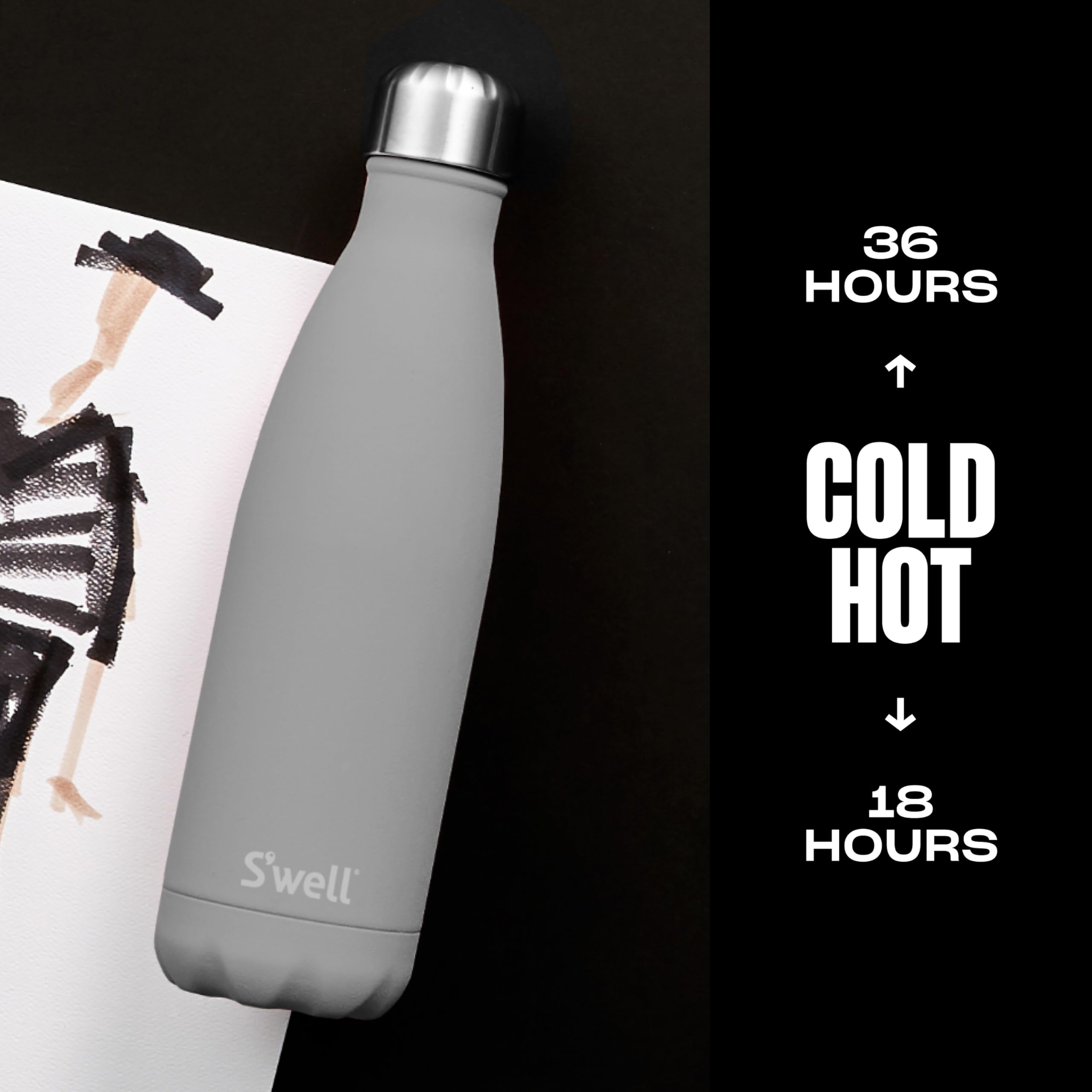 s-well-17oz-stainless-steel-water-bottle-smokey-quartz-triple-layered-insulation image 2