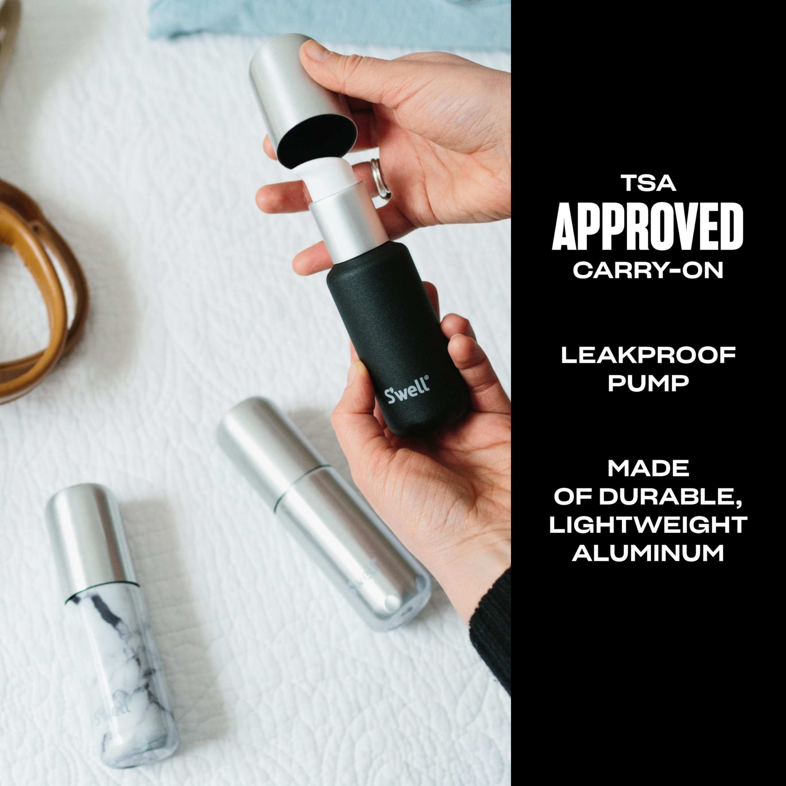 s-well-3-4oz-travel-bottle-set-with-leakproof-pumps-includes-3-aluminum-bottles- image 2