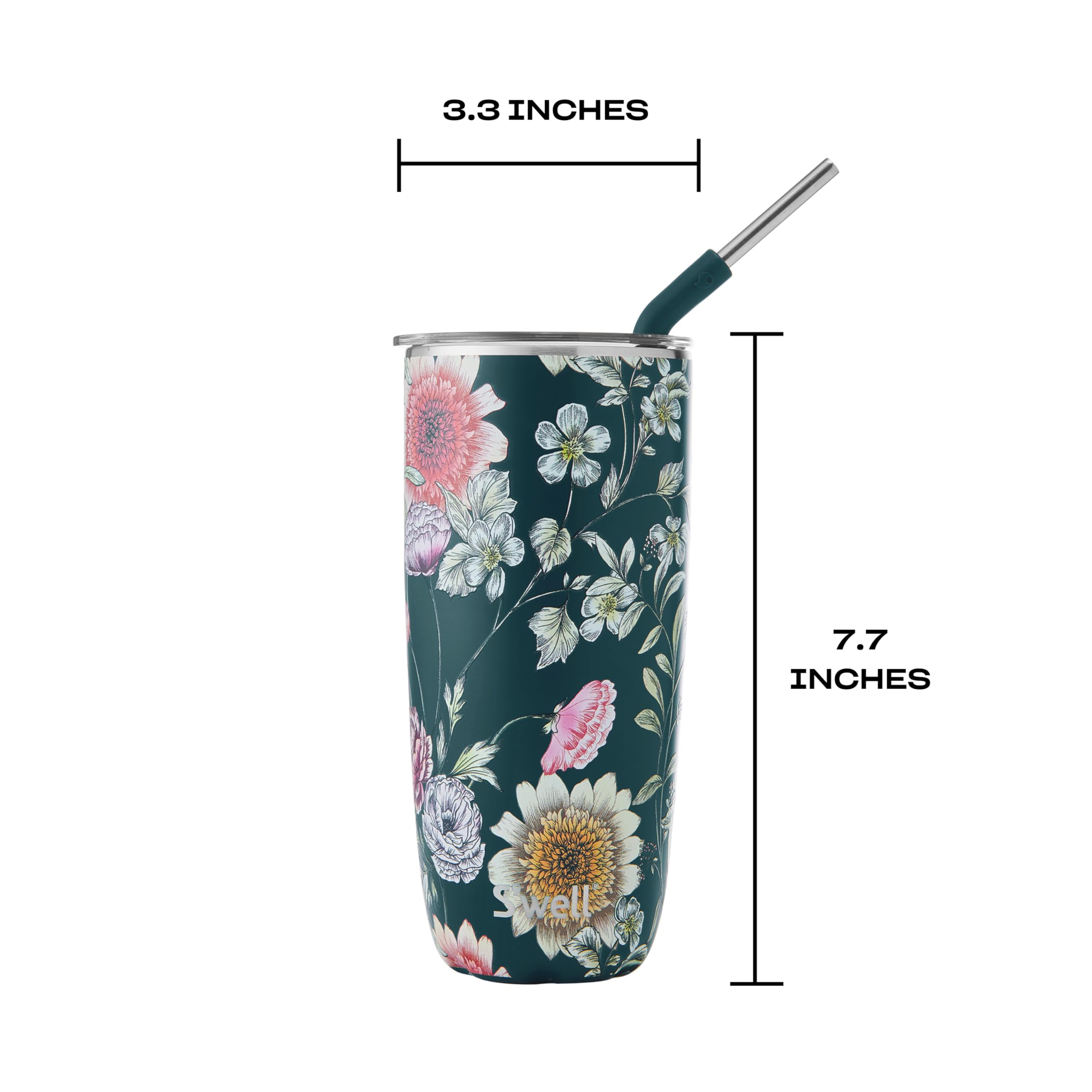 s-well-24-oz-stainless-steel-tumbler-with-straw-slide-open-lid-midnight-botanica image 4