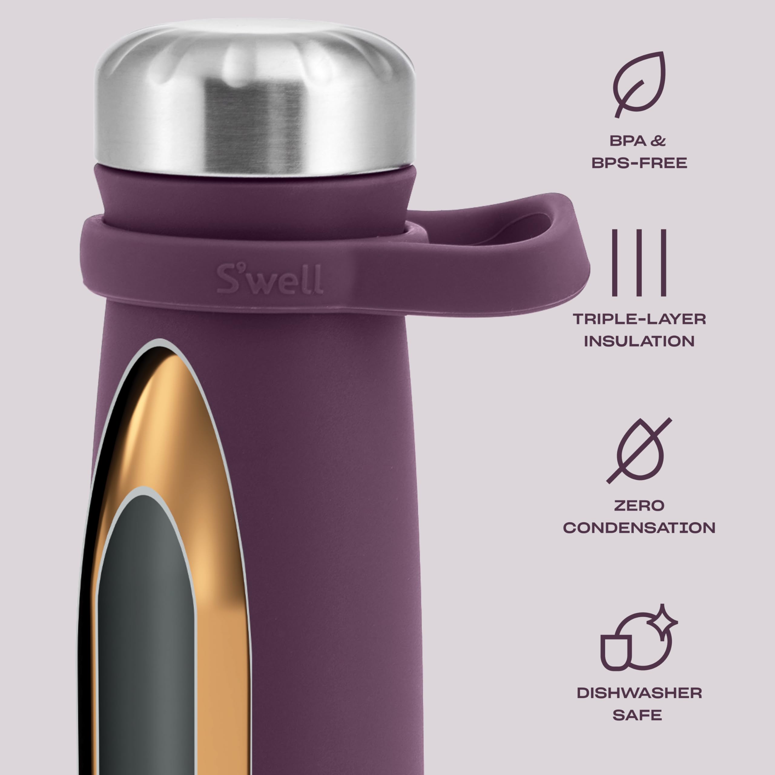 s-well-stainless-steel-traveler-with-handle-24oz-plum-triple-layered-vacuum-insu image 3