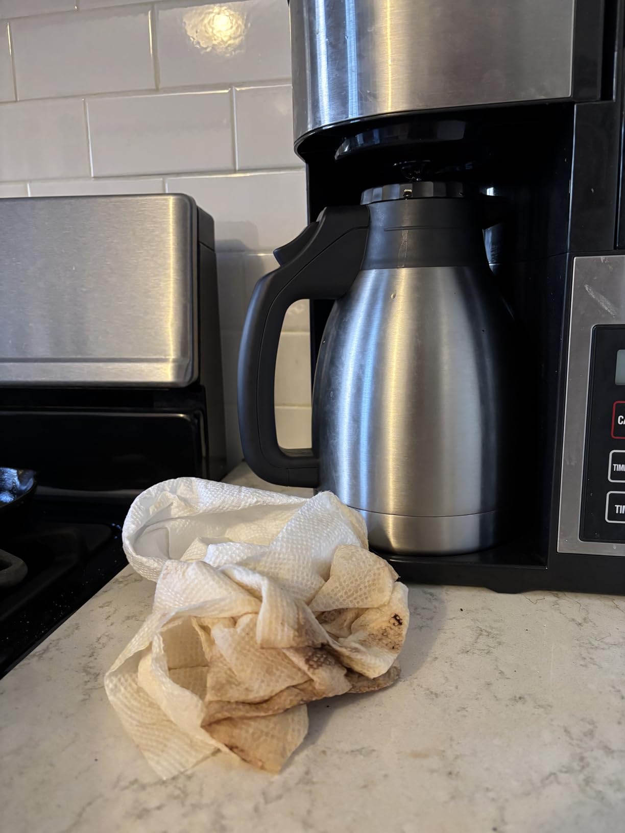 Coffee stays hot for hours