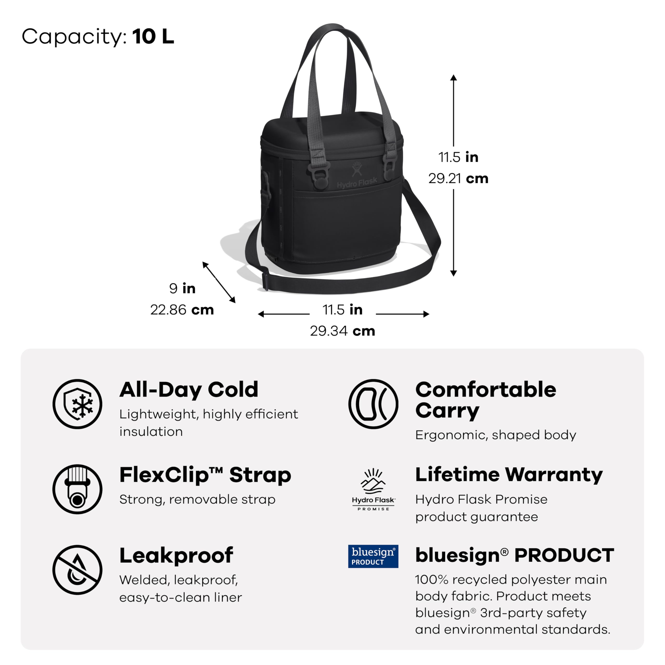hydro-flask-carryout-cooler-10l-insulated-soft-cooler-in-capri-blue-recycled-pol image 3