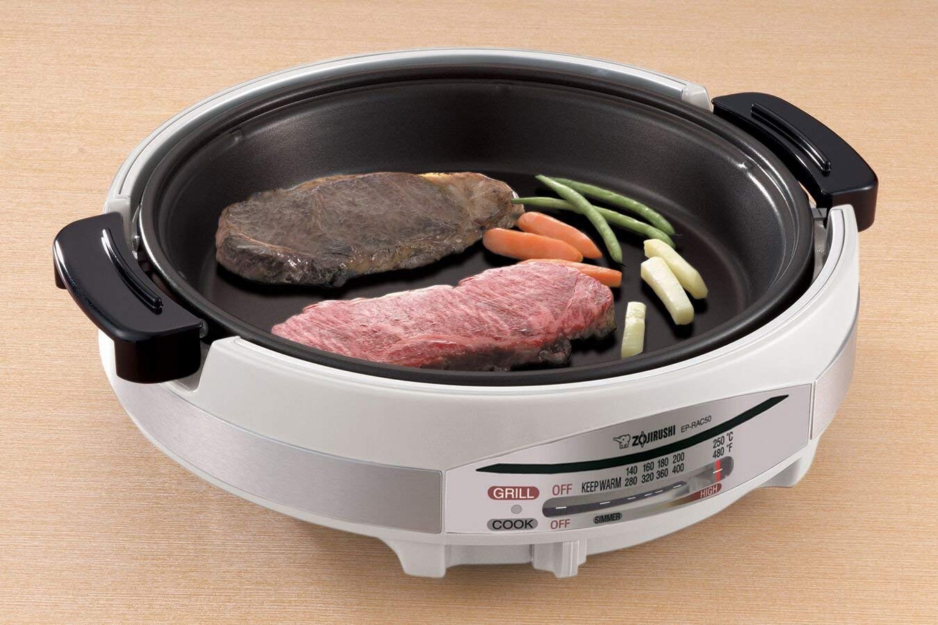 zojirushi-ep-rac50-gourmet-d-expert-1350-watt-electric-skillet-with-two-plates-a image 5