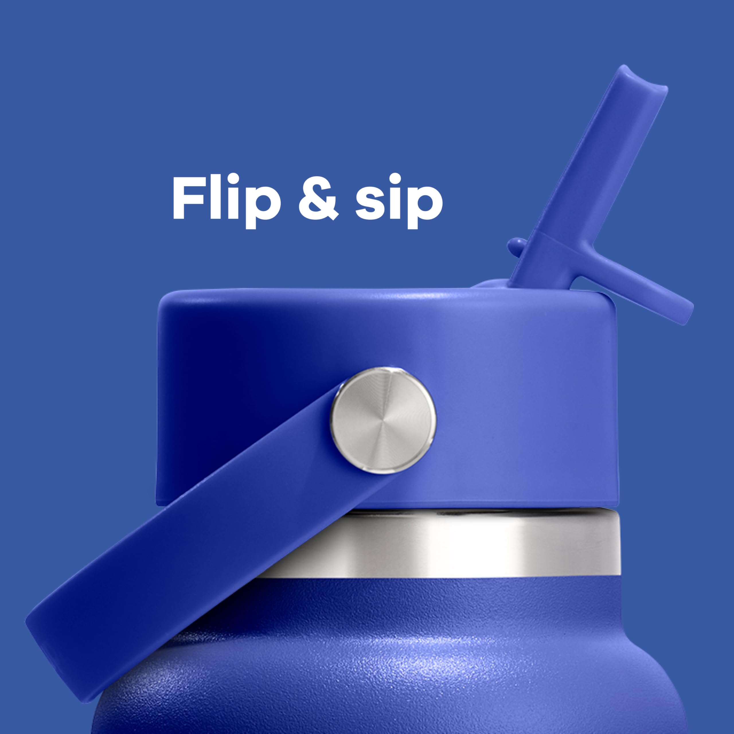hydro-flask-flex-straw-lid-replacement-for-wide-mouth-bottles-capri-blue-2-straw image 7