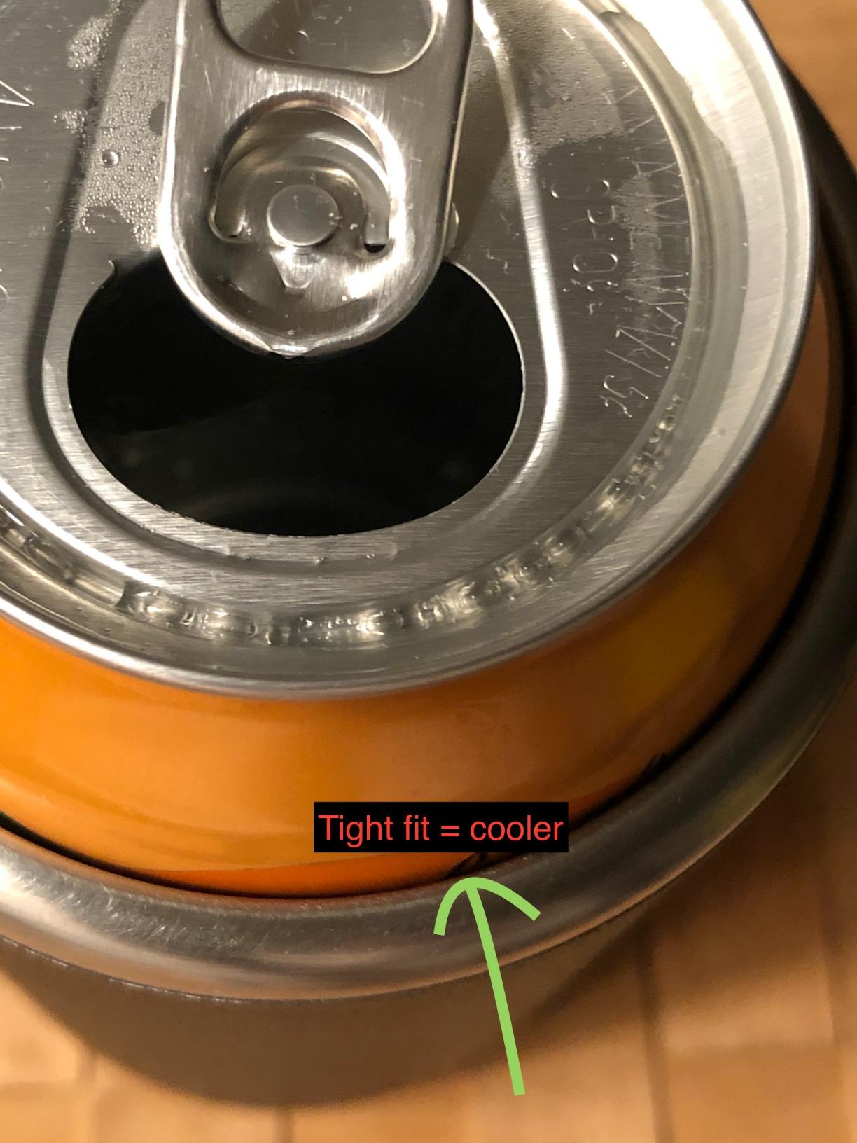 Nice chiller, but not for all cans