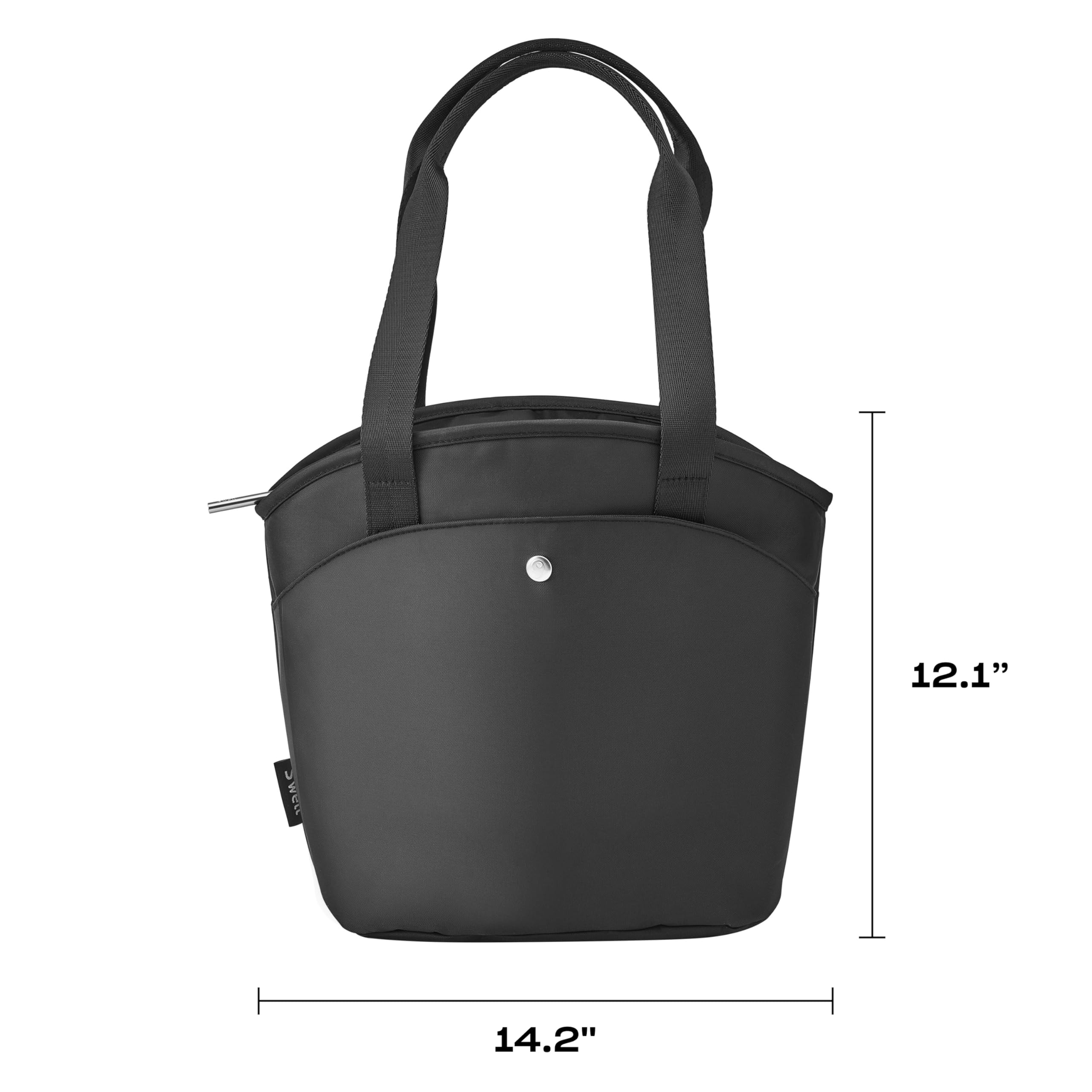 s-well-insulated-lunch-tote-10l-onyx-leakproof-lining-waterproof-zip-pockets-fit image 4