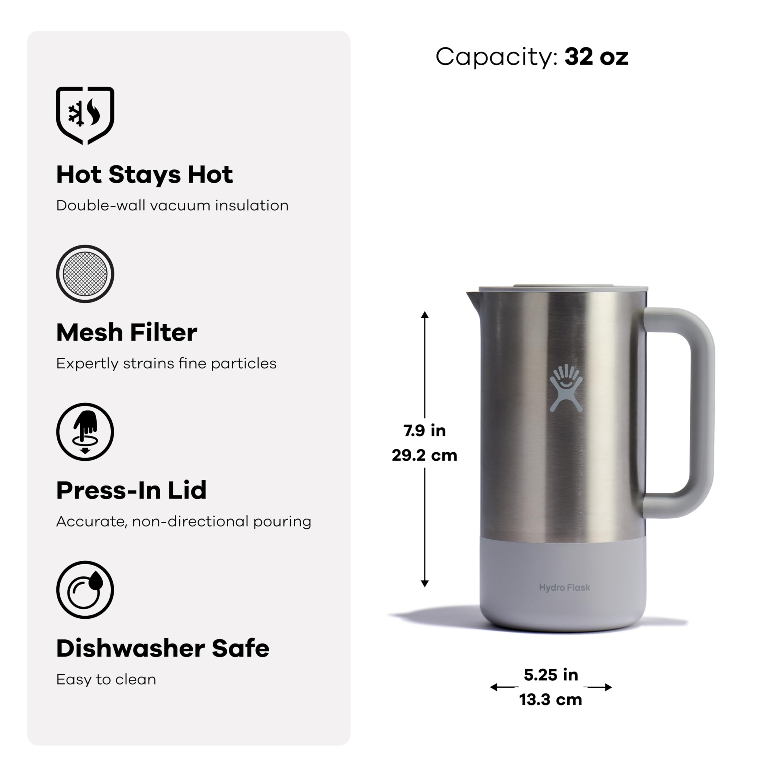 hydro-flask-32-oz-insulated-french-press-stainless-steel-shale-gray-tempshield image 3
