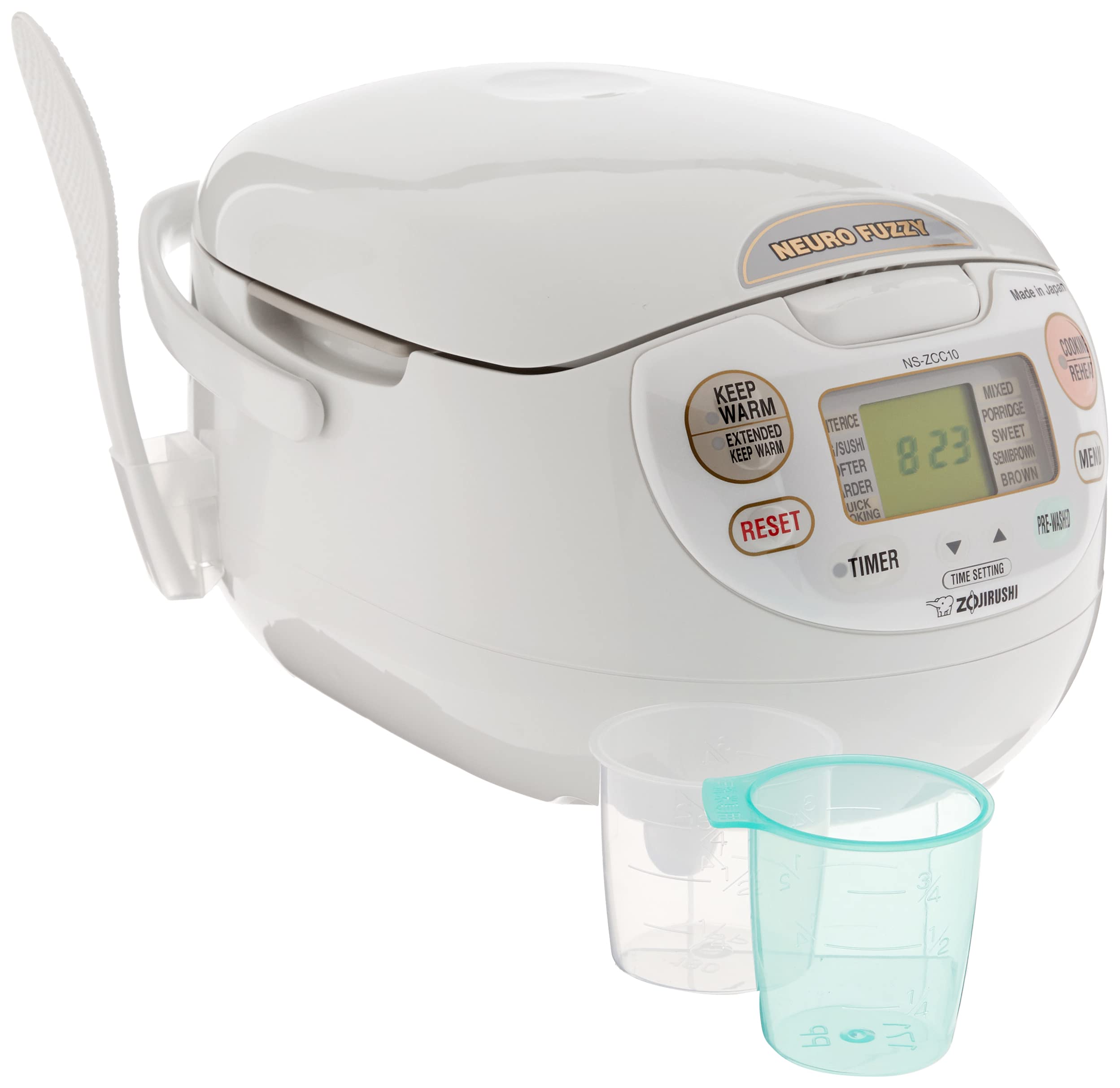 zojirushi-ns-zcc10-neuro-fuzzy-rice-cooker-warmer-5-5-cup-white image 2