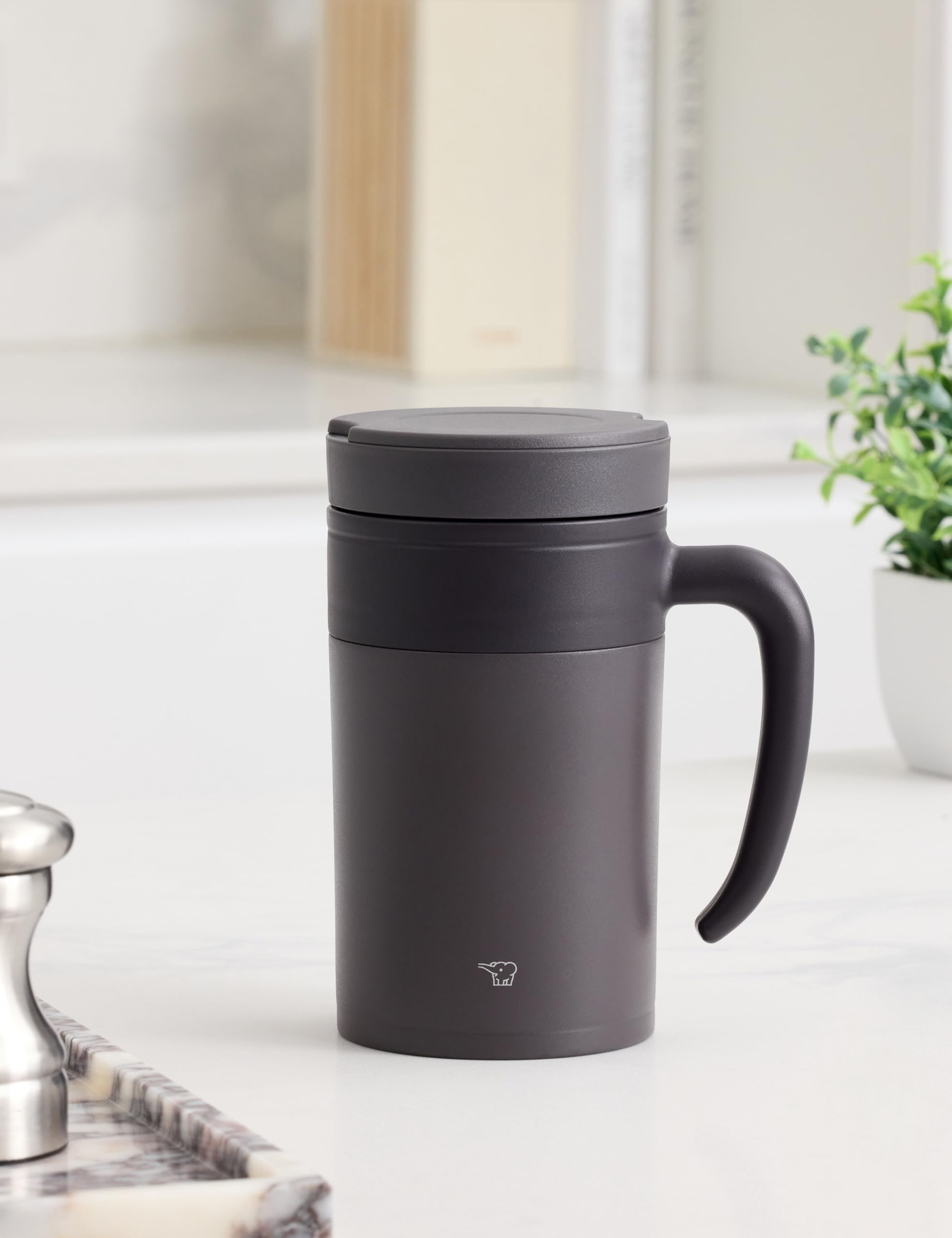zojirushi-16-oz-stainless-steel-tea-tumbler-with-handle-dual-infuser-strainer-br image 2