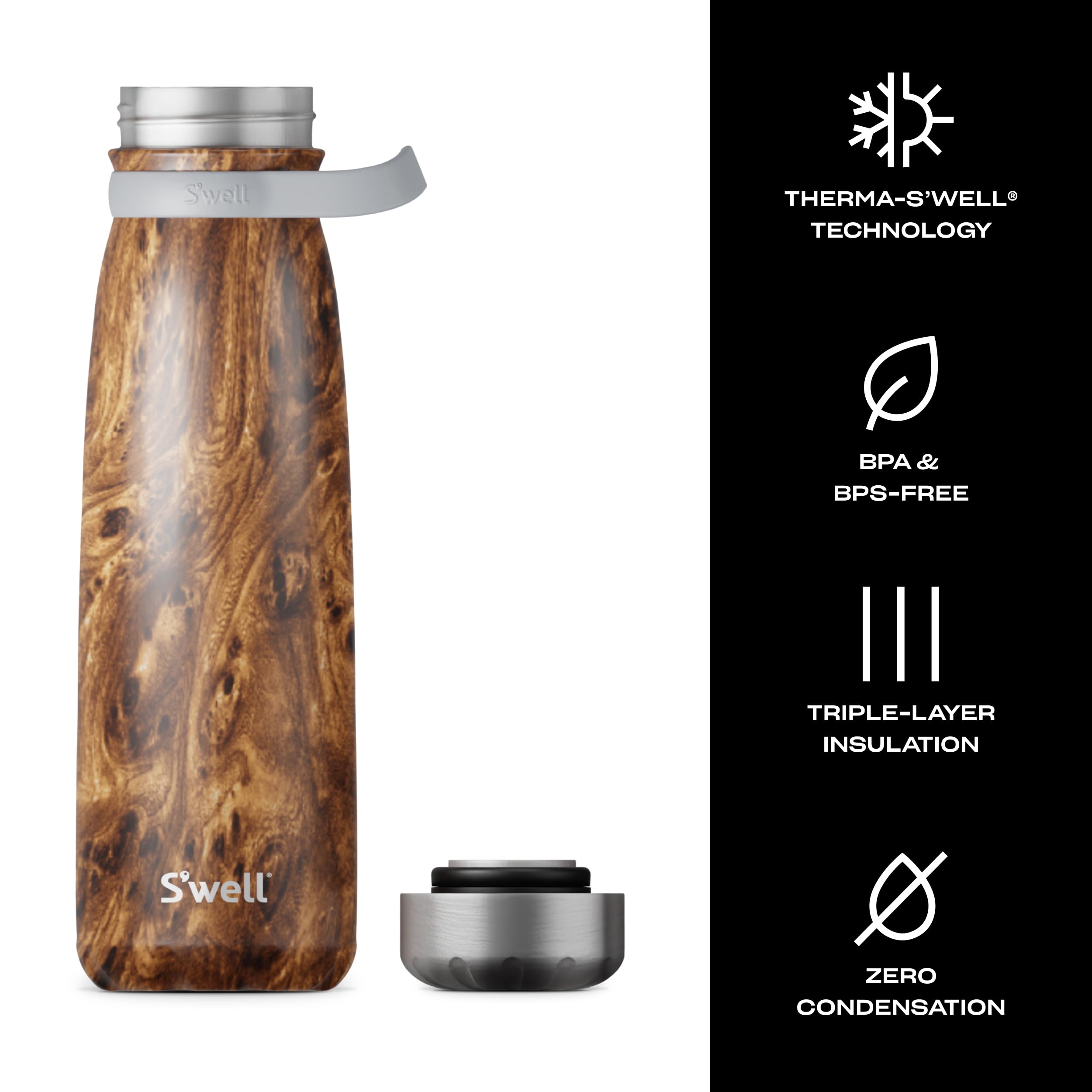 s-well-stainless-steel-traveler-with-handle-40oz-teakwood image 3