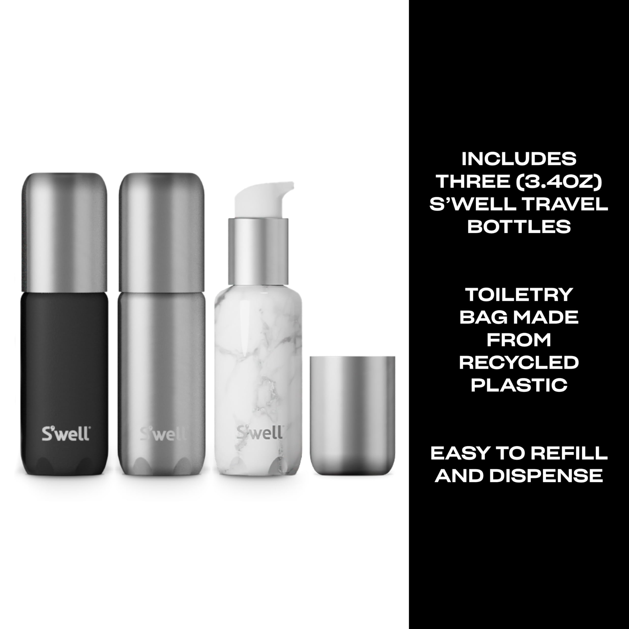 s-well-3-4oz-travel-bottle-set-with-leakproof-pumps-includes-3-aluminum-bottles- image 3