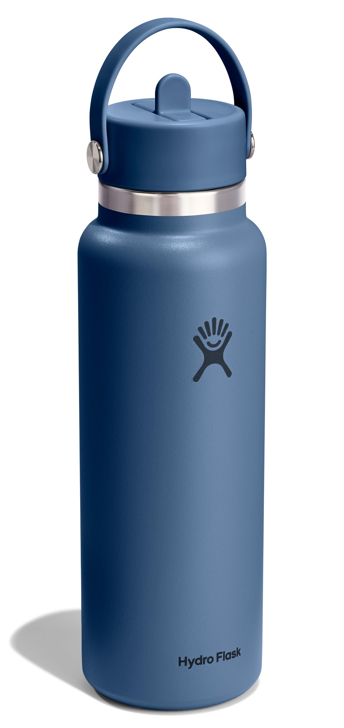 hydro-flask-40-oz-wide-mouth-water-bottle-with-flex-straw-cap-harbor-blue-tempsh image 2