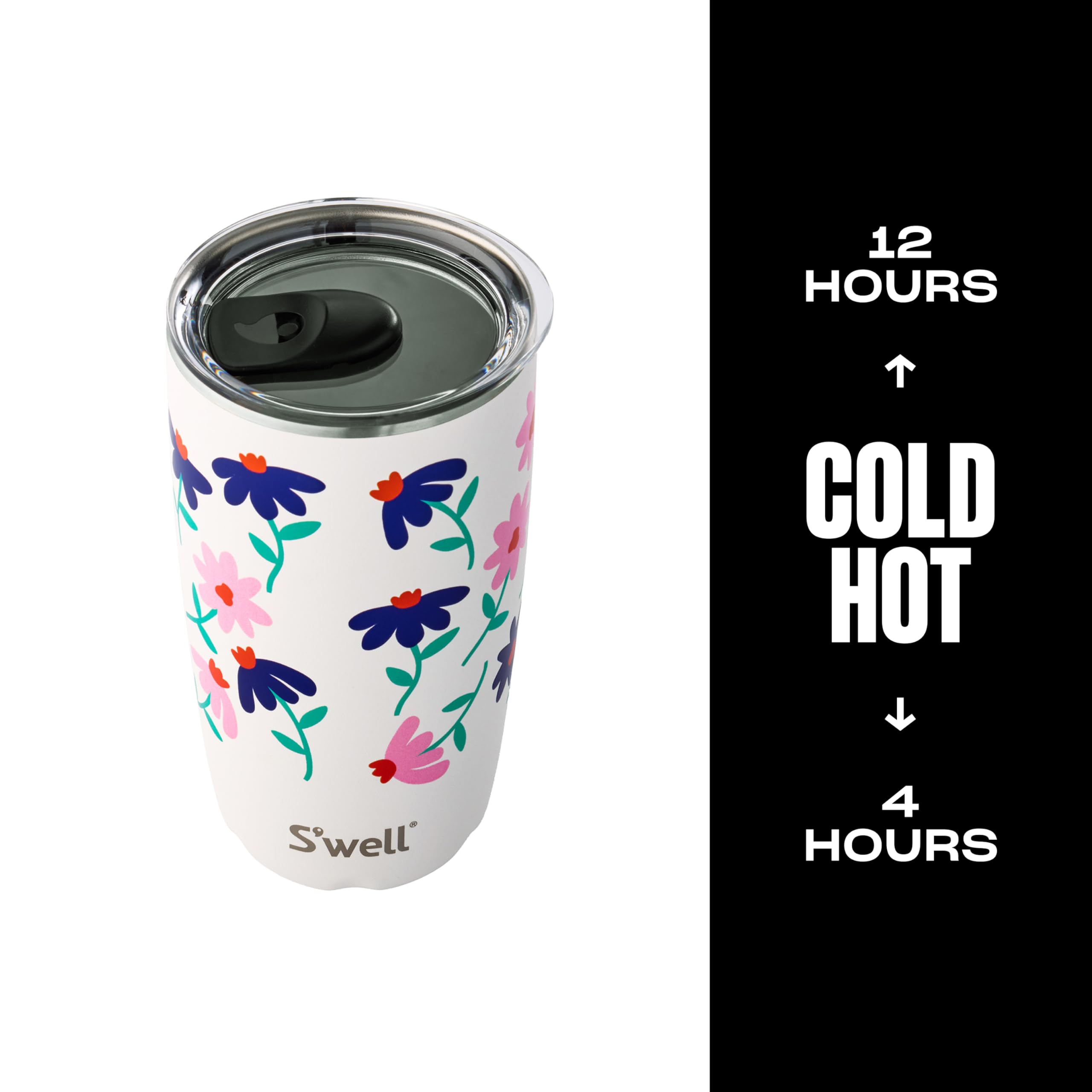 s-well-stainless-steel-tumbler-with-slide-open-lid-18oz-navy-daisy-triple-layere image 2