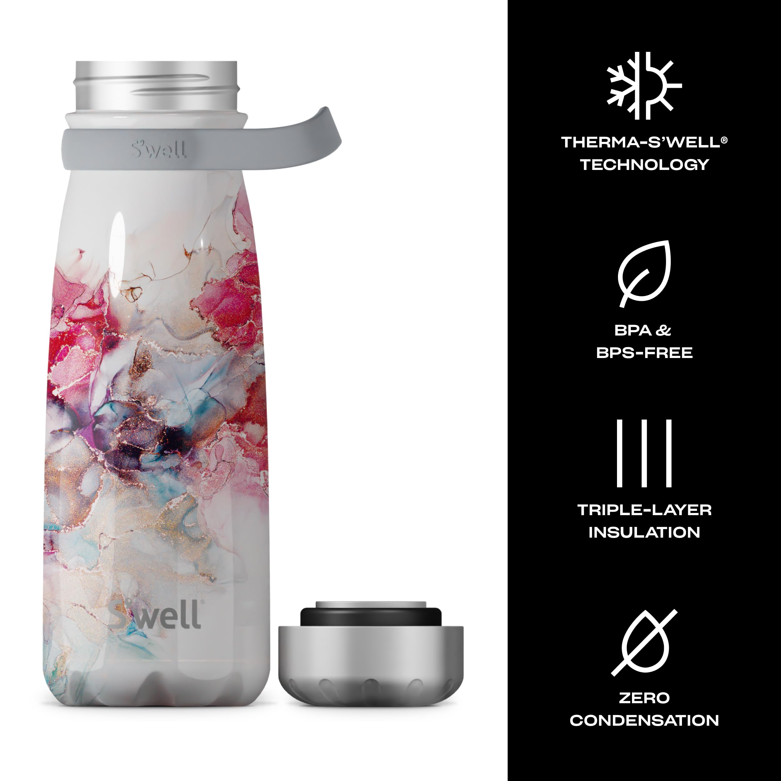 s-well-stainless-steel-traveler-with-handle-32oz-rose-marble image 3