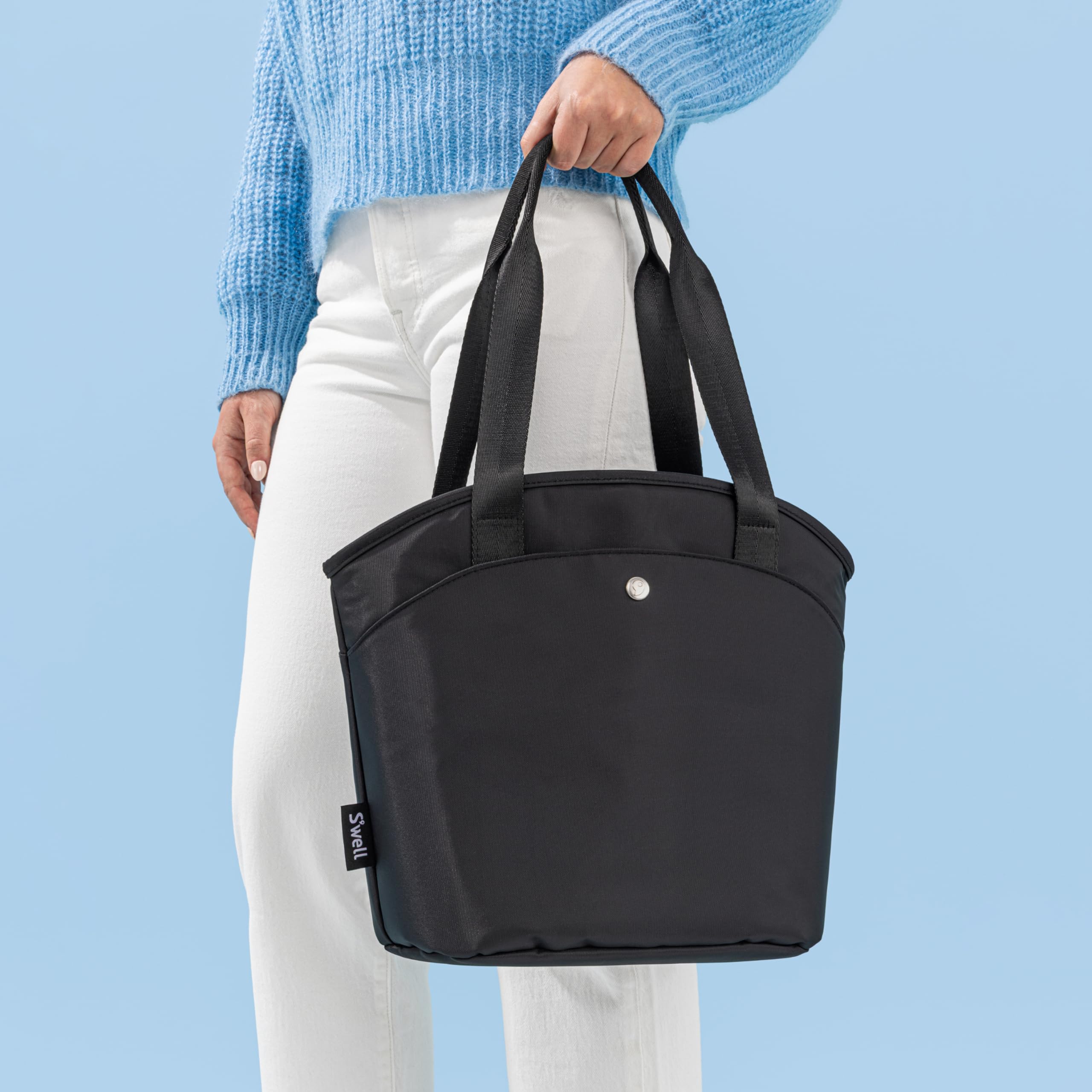s-well-insulated-lunch-tote-10l-onyx-leakproof-lining-waterproof-zip-pockets-fit image 2