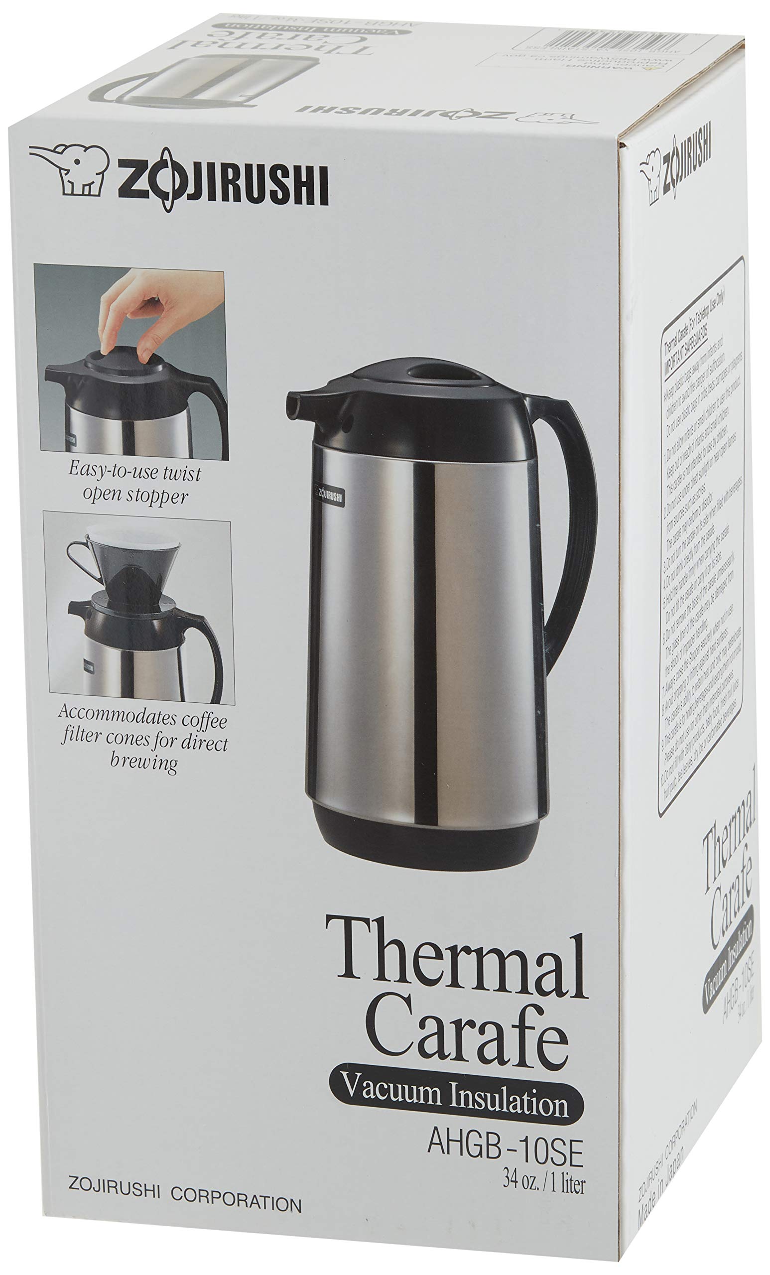 zojirushi-ahgb-10se-thermal-serve-carafe-34-oz-1-0-liter-polished-stainless-stee image 3