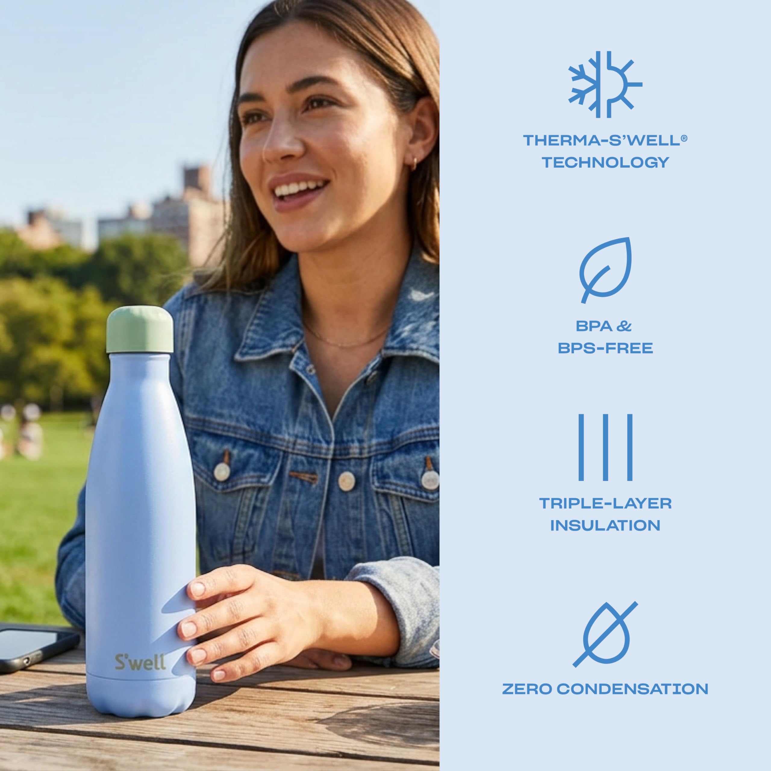 s-well-17oz-stainless-steel-water-bottle-chambray-triple-vacuum-insulated image 3