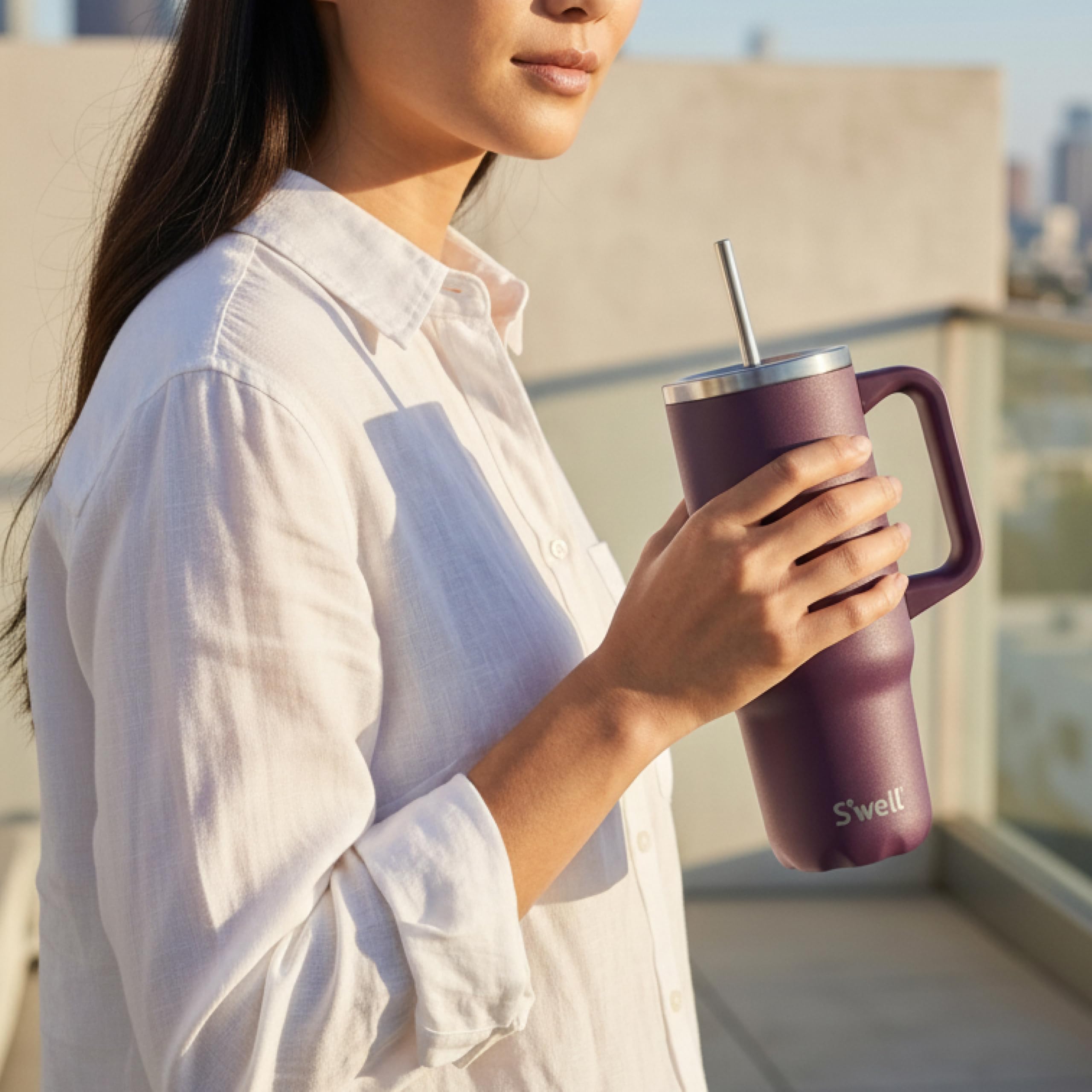 s-well-recycled-stainless-steel-tumbler-xl-30oz-with-straw-and-handle-plum image 5