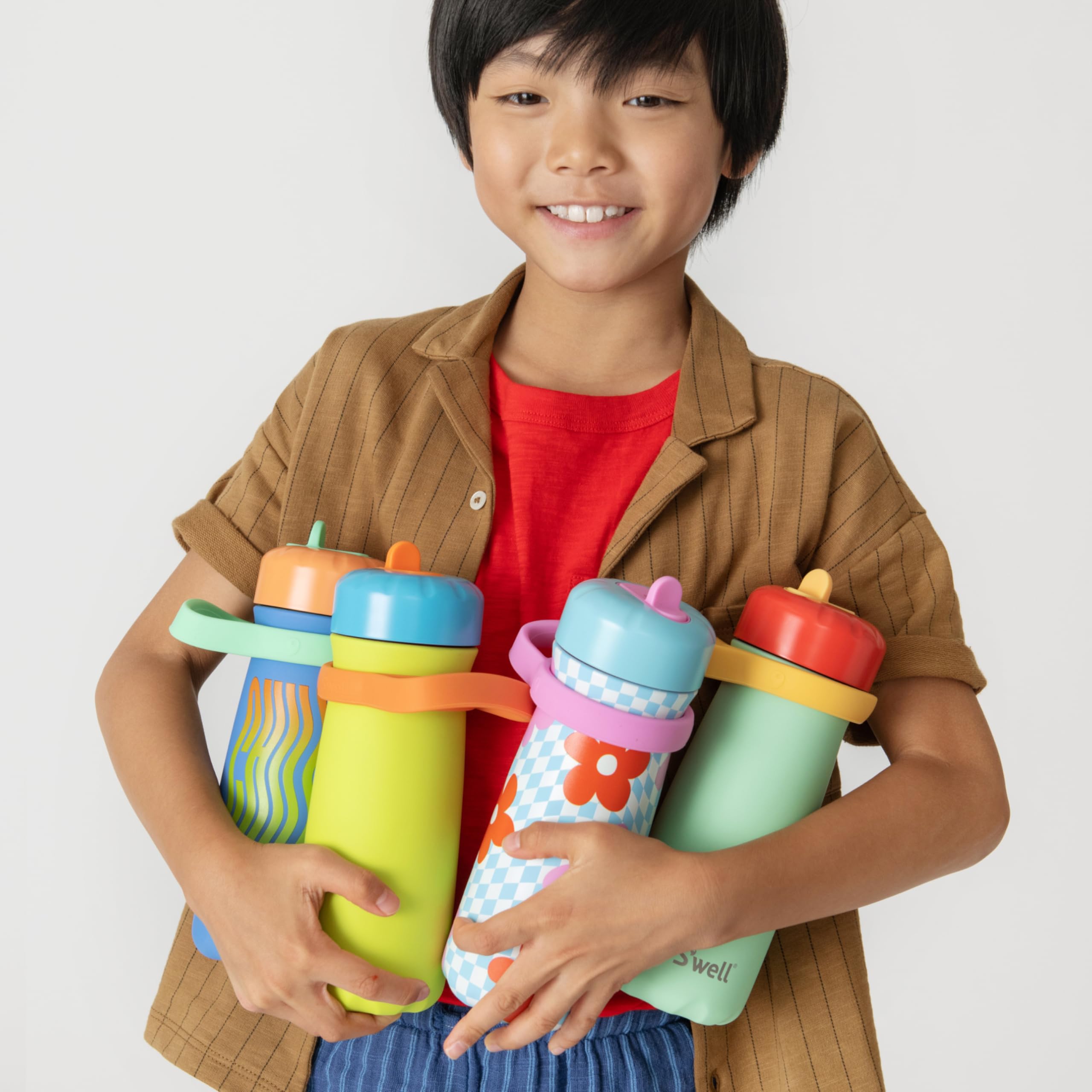 s-well-kids-traveler-16oz-stainless-steel-water-bottle-with-flip-straw-lid-sprin image 5