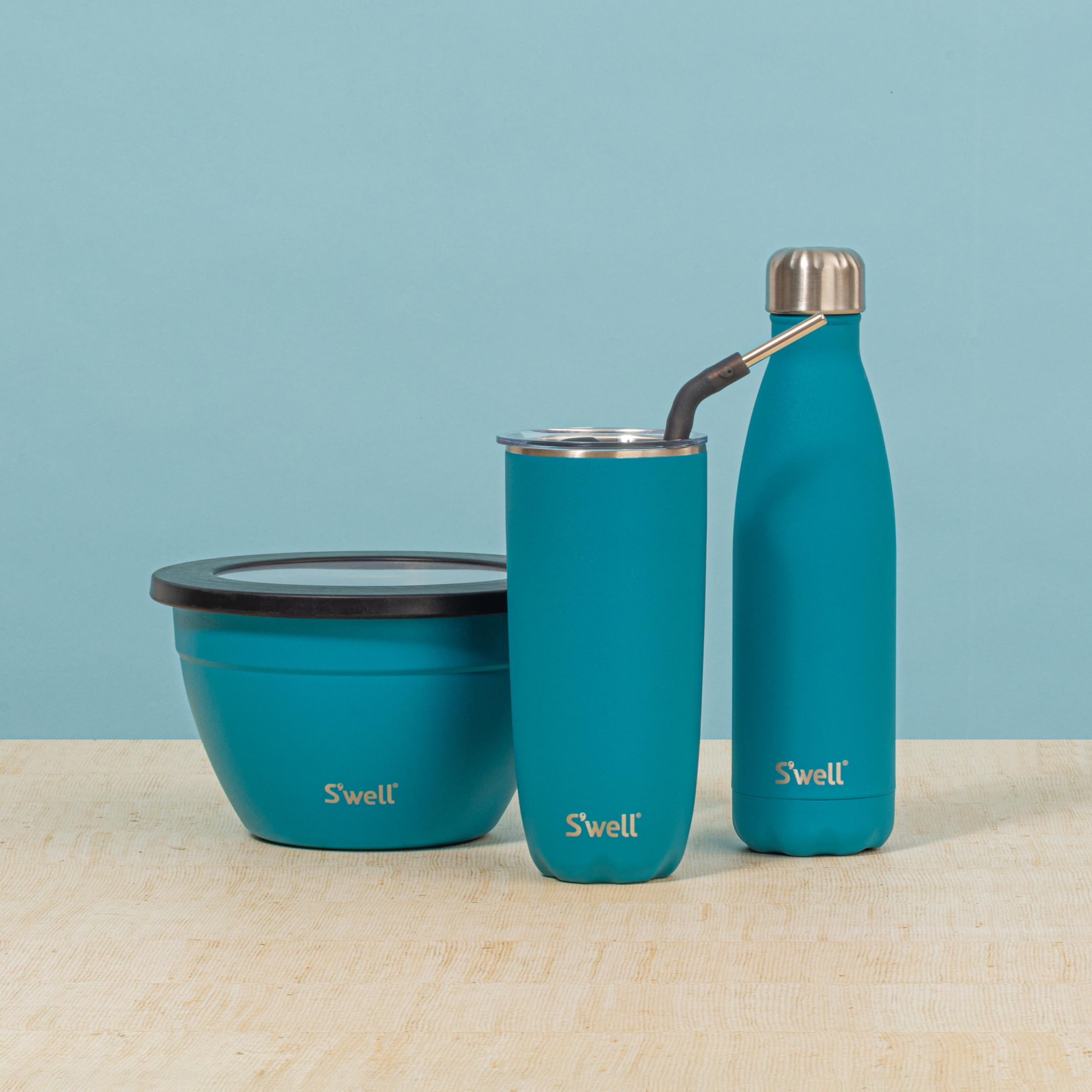 s-well-stainless-steel-tumbler-with-straw-and-slide-open-lid-24oz-peacock-blue image 5