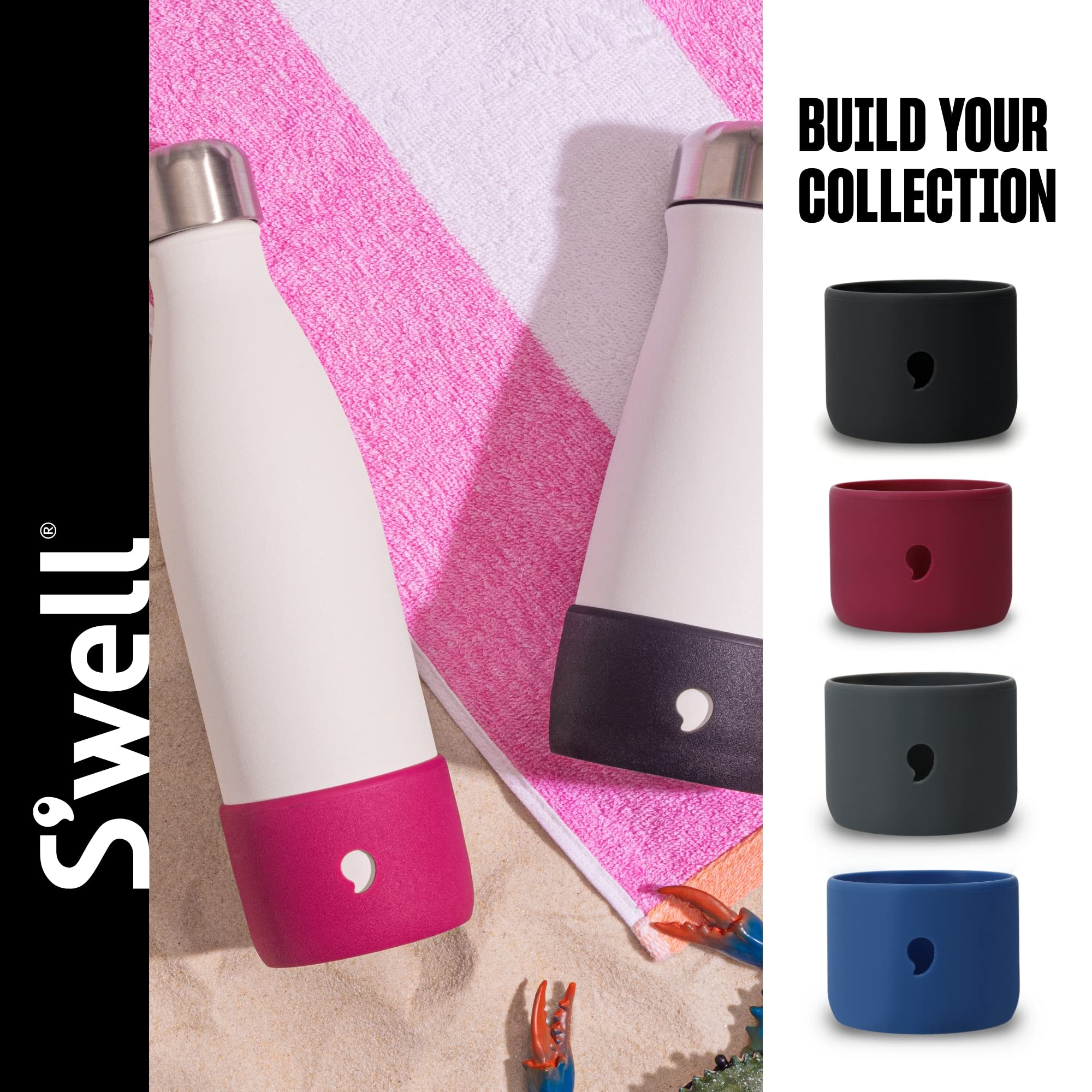 s-well-medium-silicone-bumper-grey-protective-no-slip-grip-for-s-well-bottles image 5