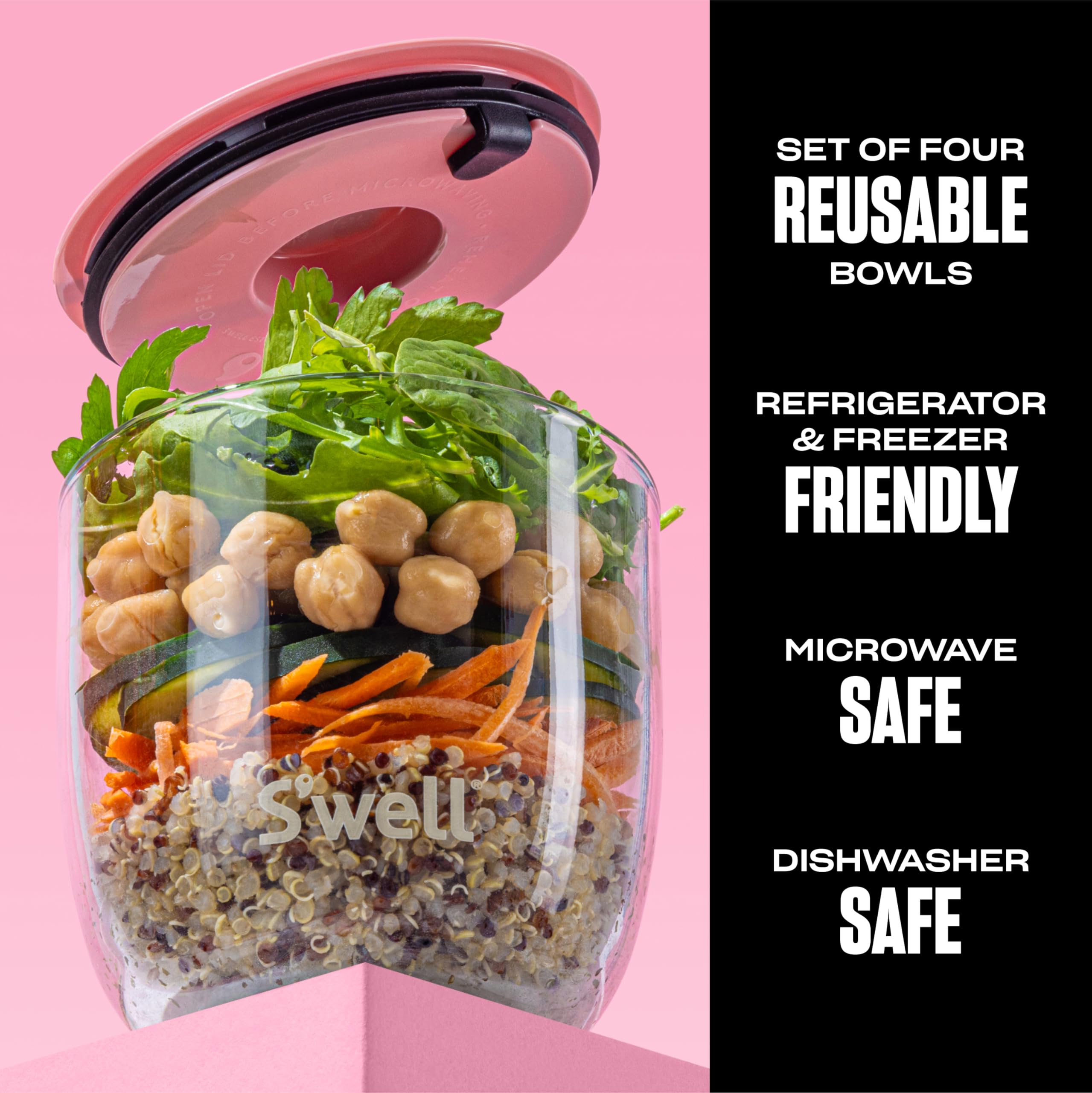 s-well-16oz-glass-prep-bowl-set-of-4-s-well-signatures-tempered-glass-leak-resis image 2